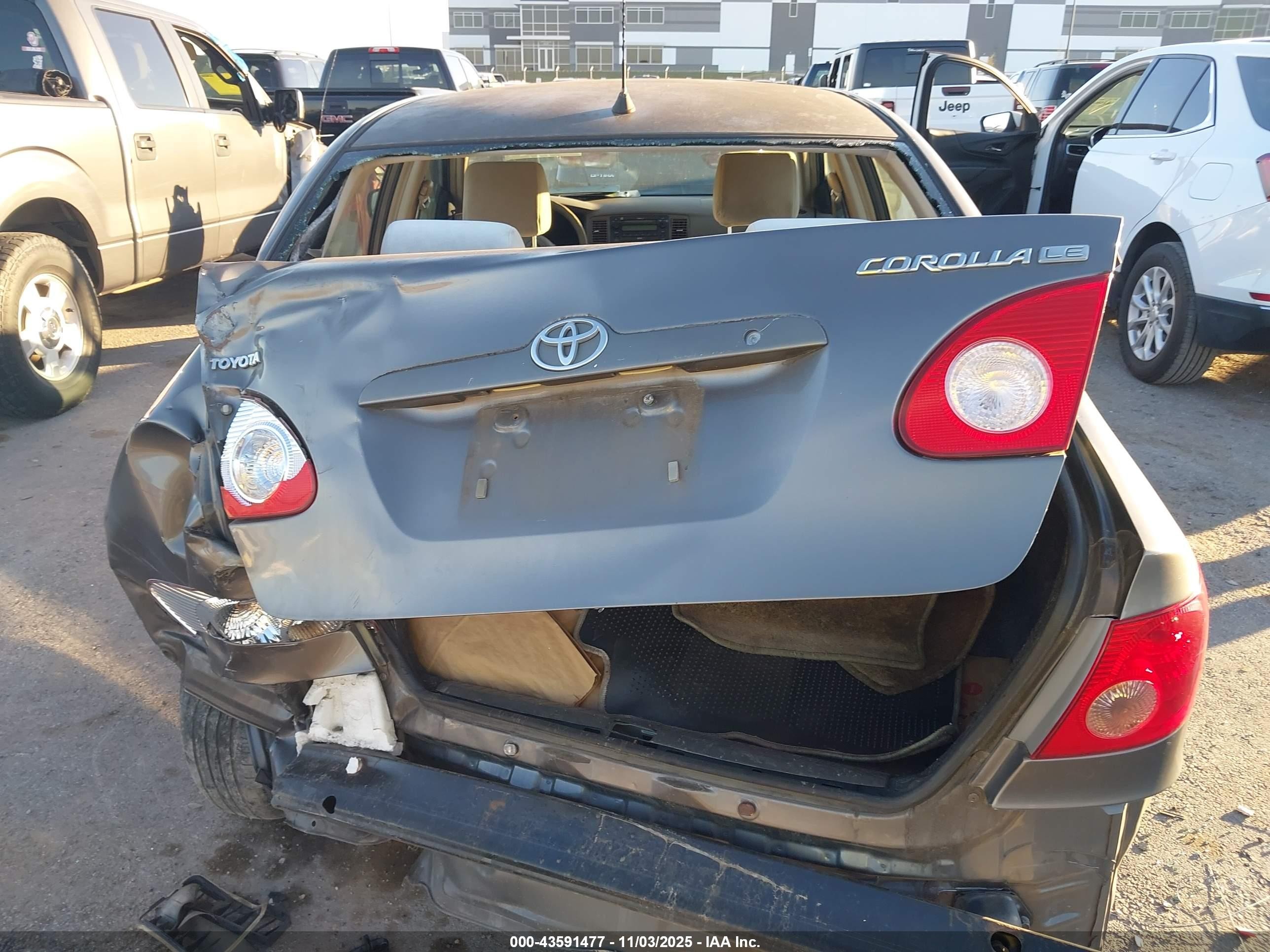 2008 Toyota Corolla Le Серый vin: 1NXBR32E38Z951690