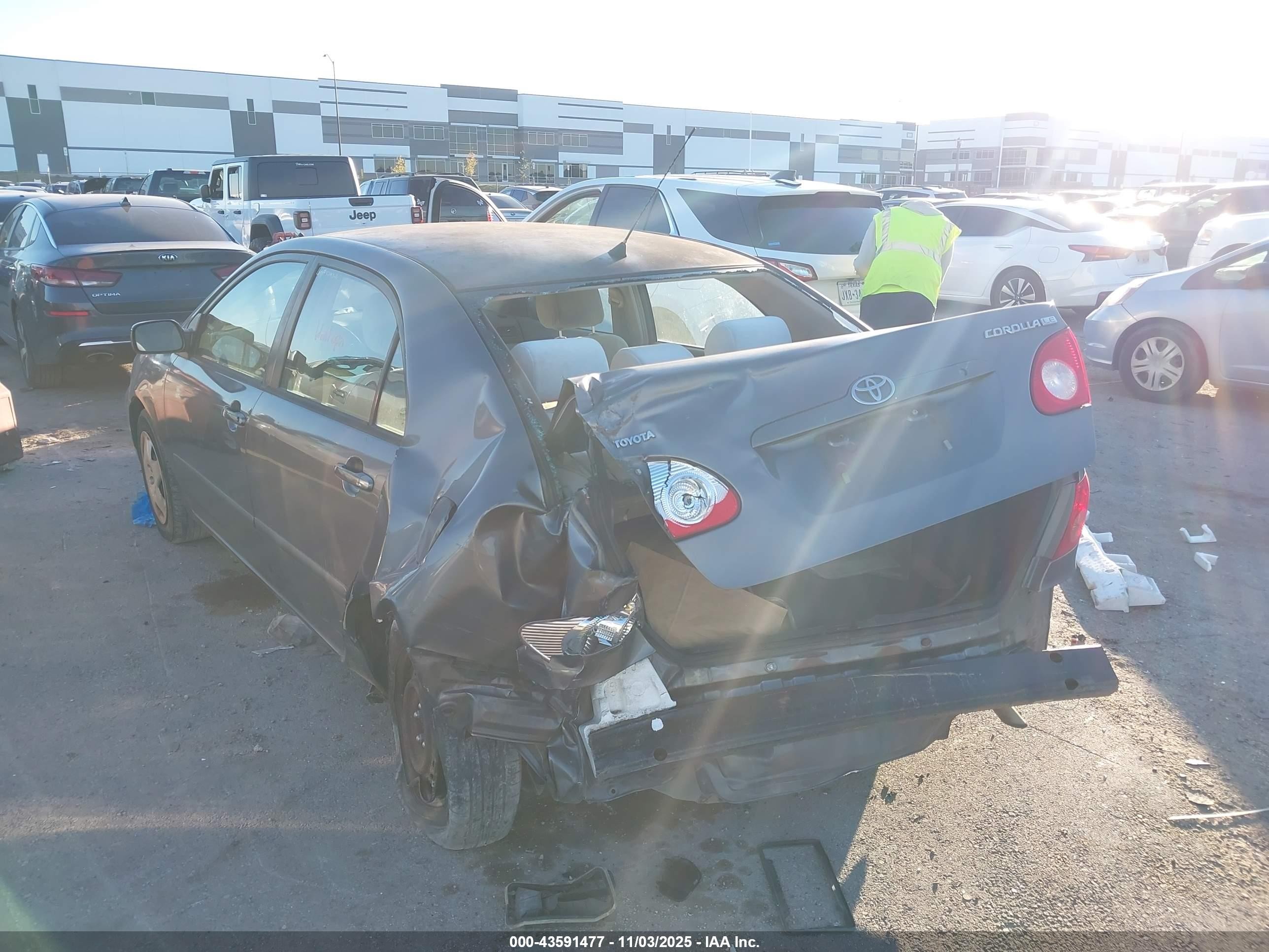 2008 Toyota Corolla Le Серый vin: 1NXBR32E38Z951690