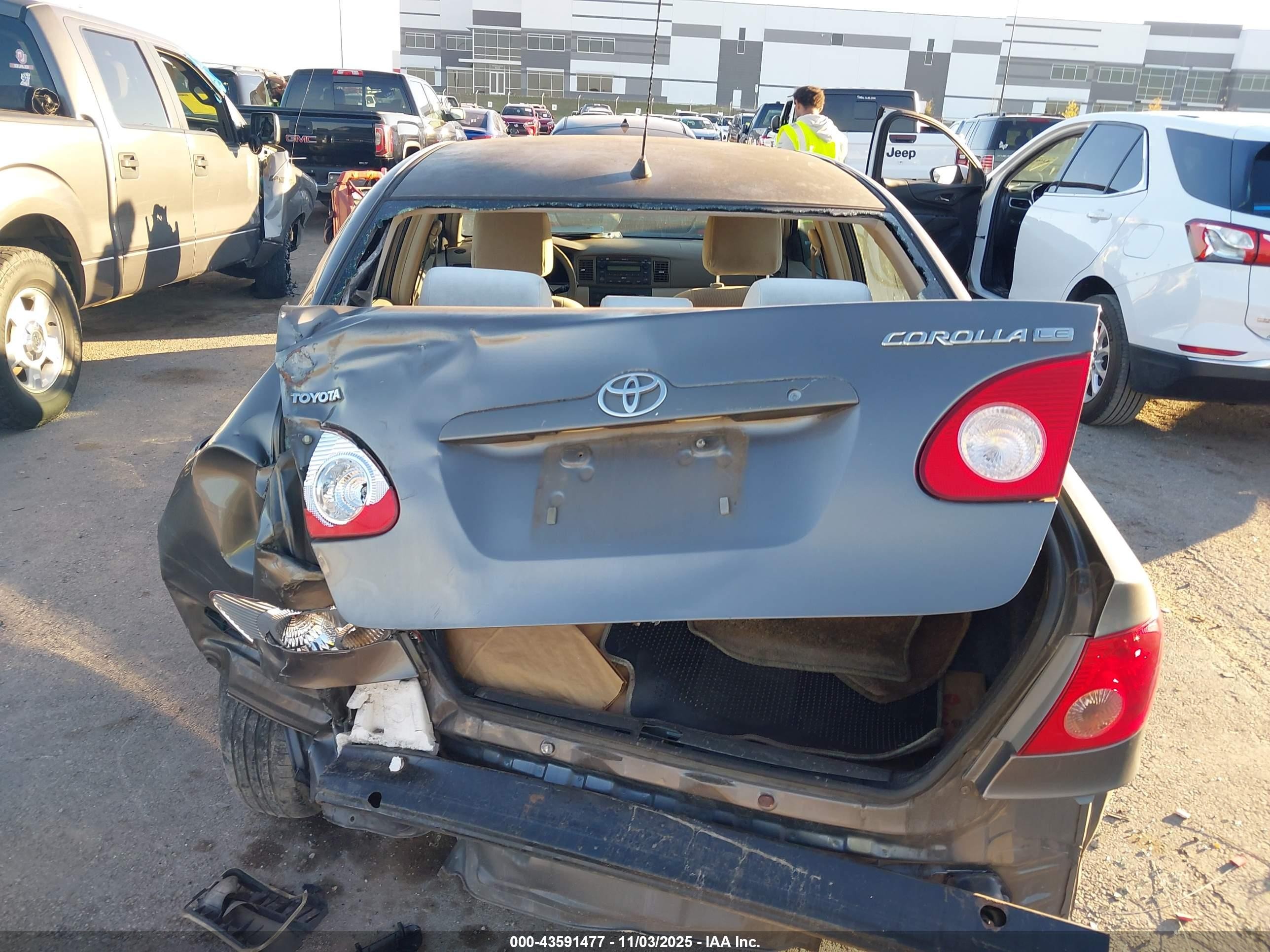 2008 Toyota Corolla Le Серый vin: 1NXBR32E38Z951690