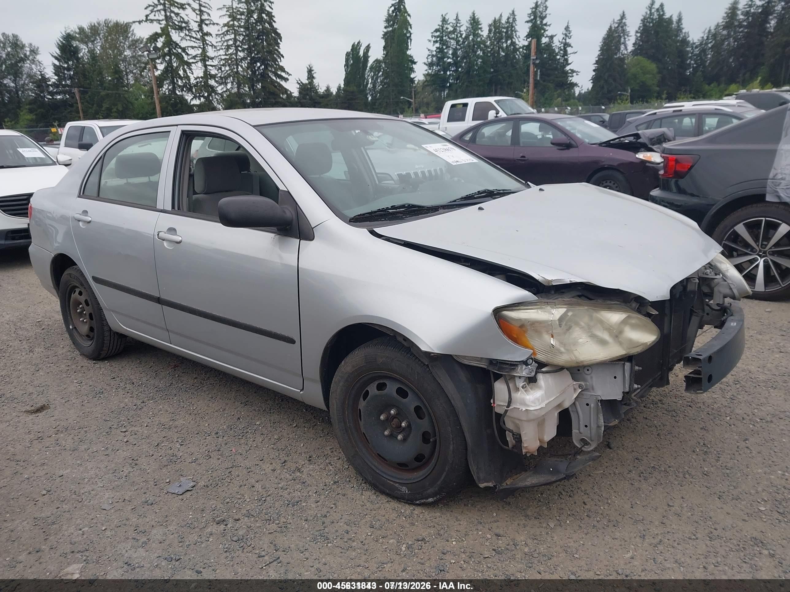 2008 Toyota Corolla Ce Silver vin: 1NXBR32E38Z959773