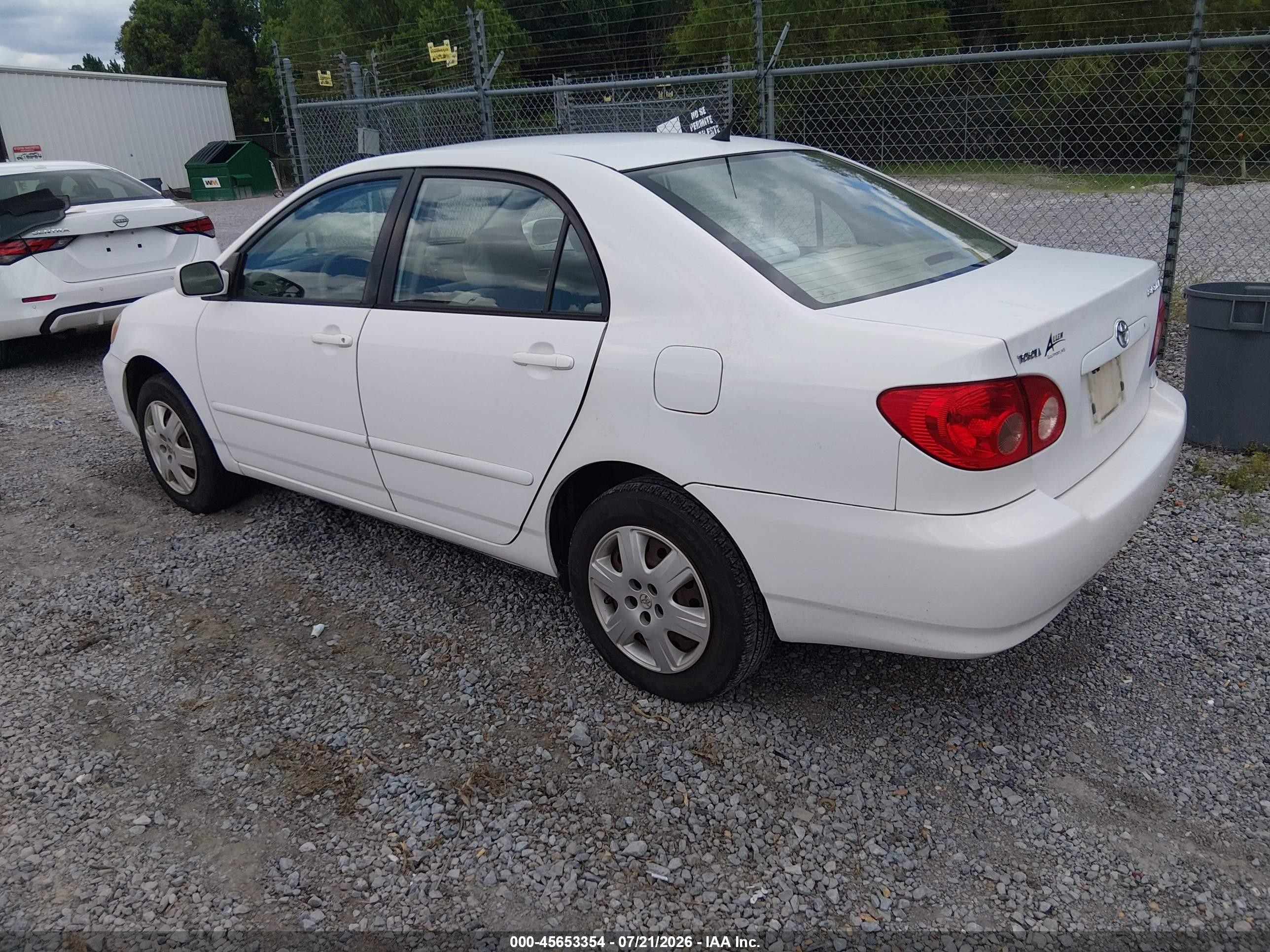 2008 Toyota Corolla Le Белый vin: 1NXBR32E38Z999920