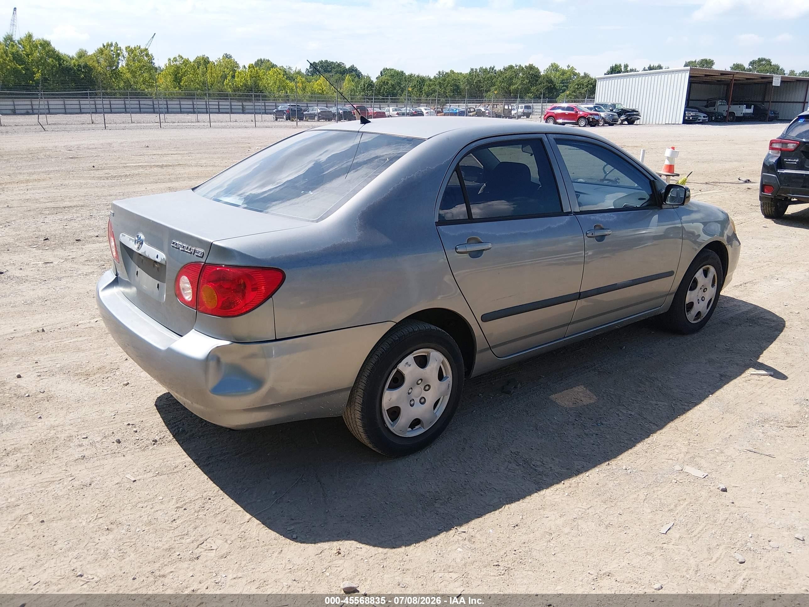 2004 Toyota Corolla Ce Silver vin: 1NXBR32E44Z248593