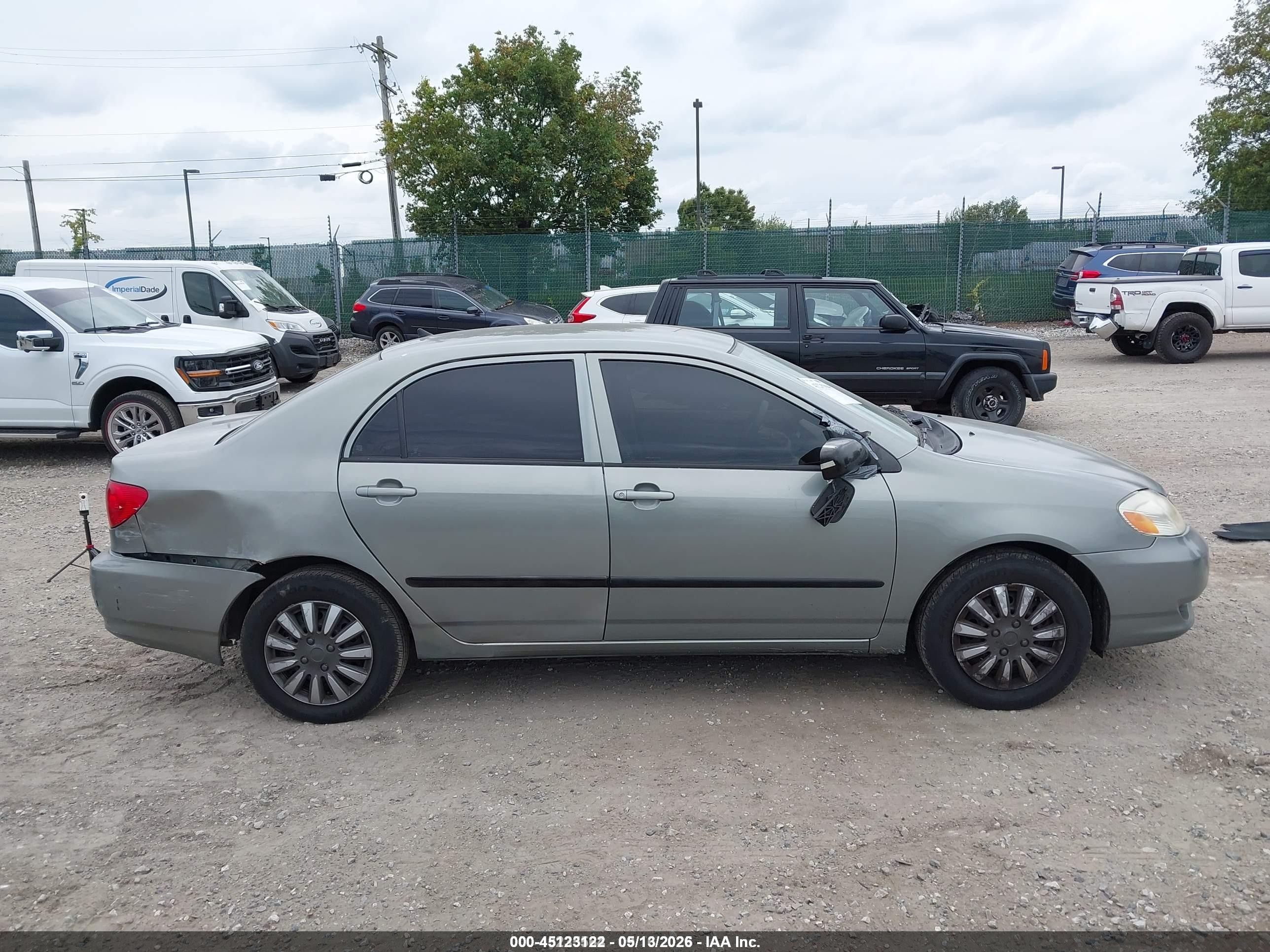 2004 Toyota Corolla Ce Light Blue vin: 1NXBR32E44Z319940