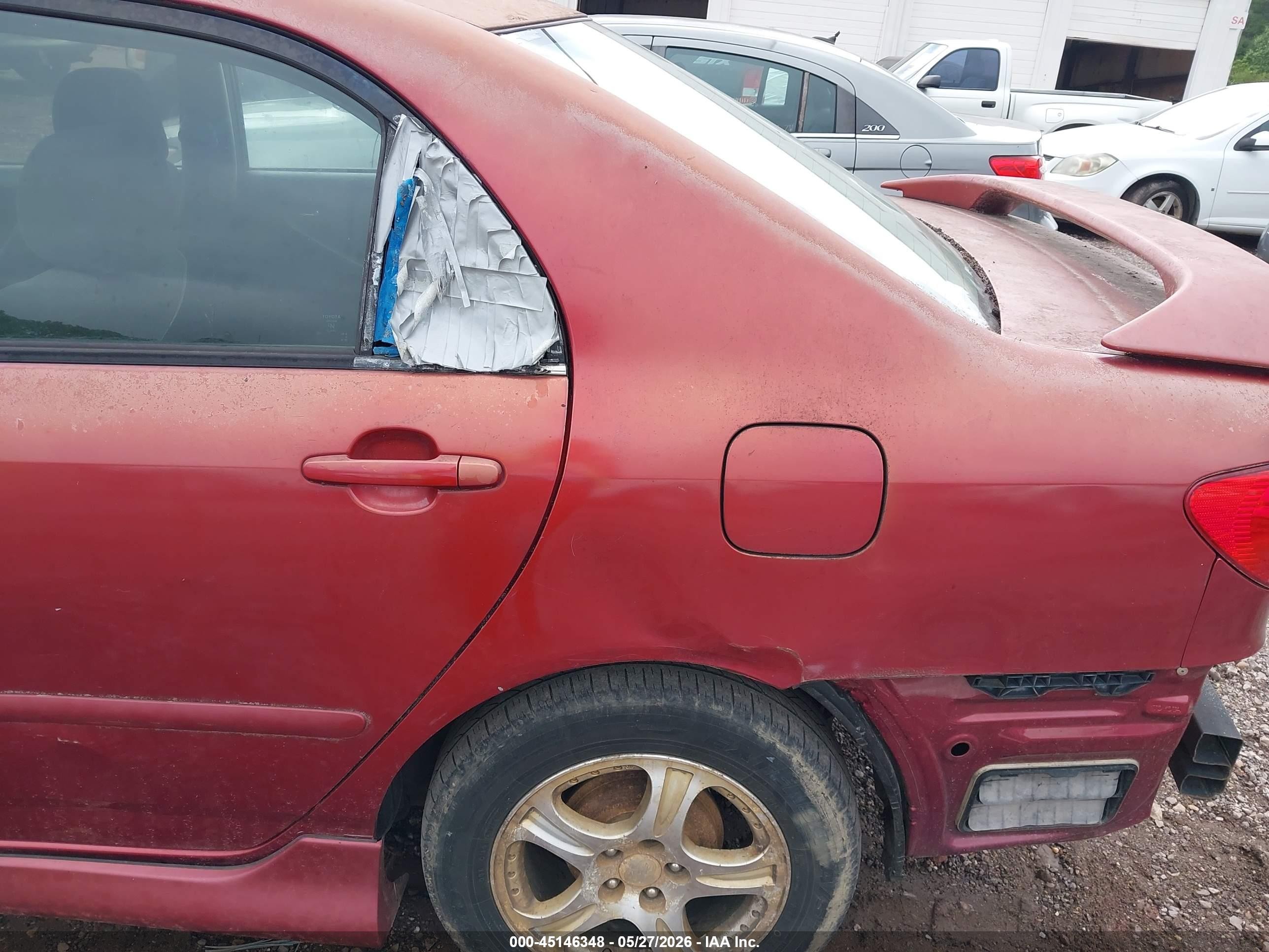 2005 Toyota Corolla S Красный vin: 1NXBR32E45Z376575