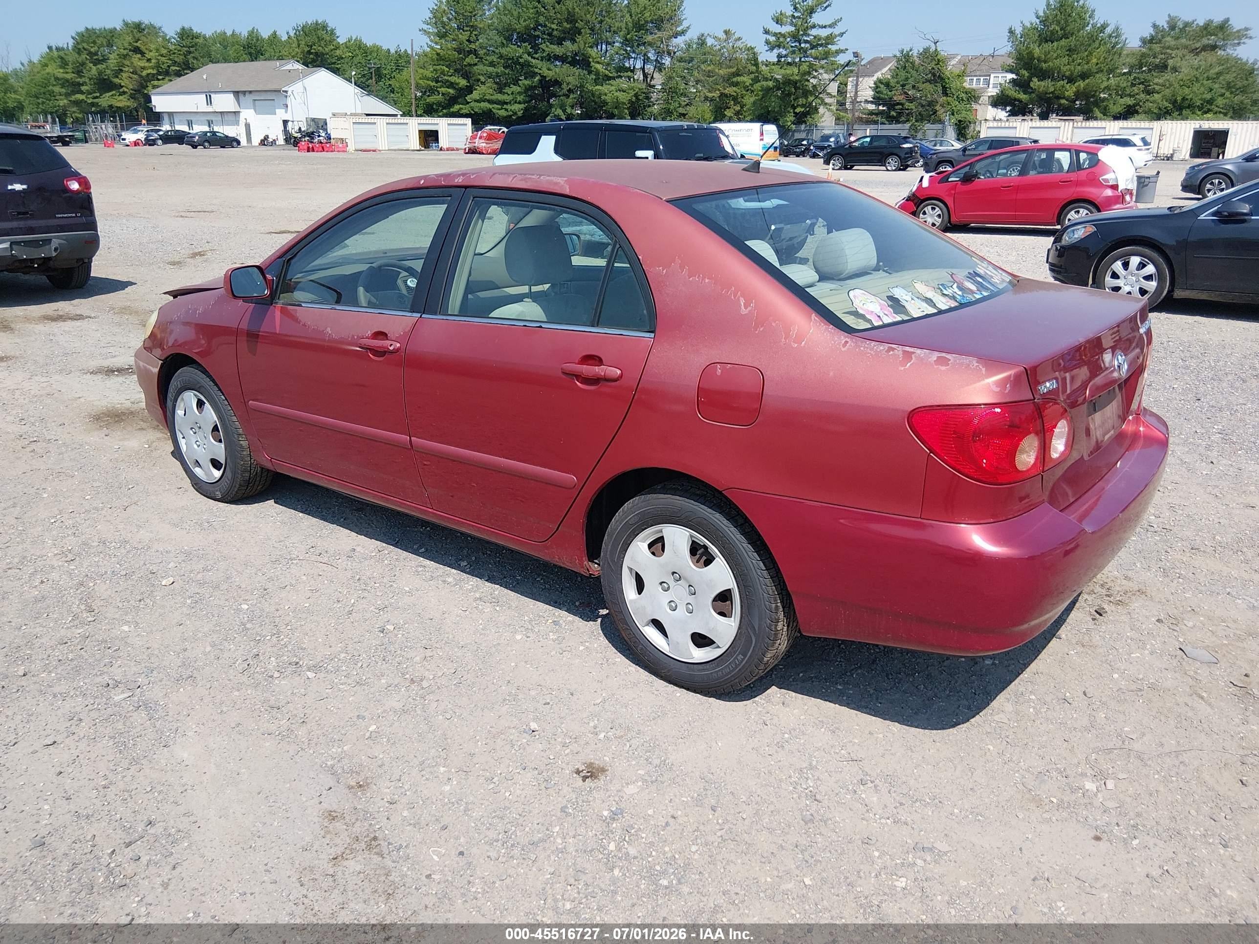 2005 Toyota Corolla Le Red vin: 1NXBR32E45Z385518
