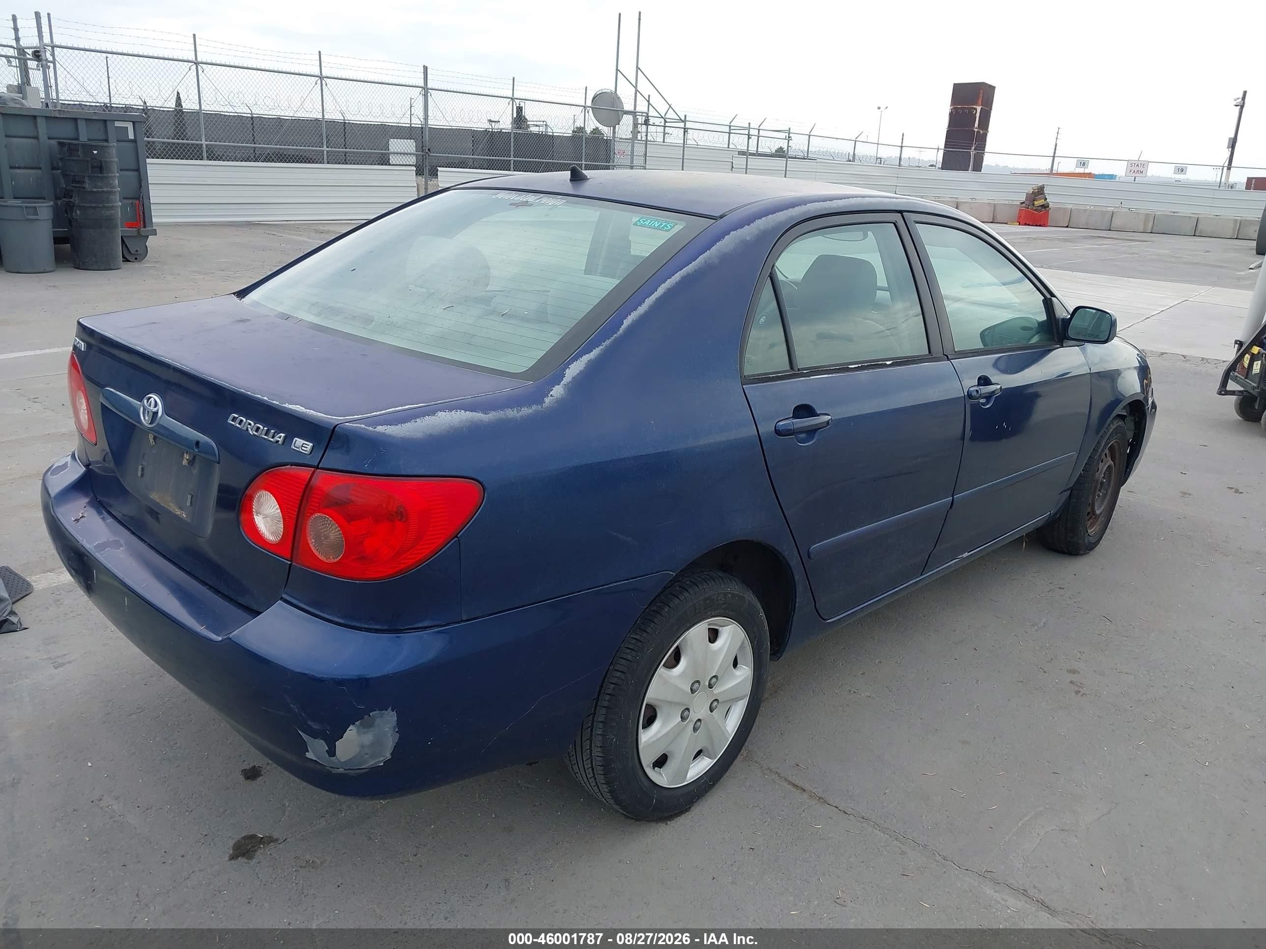 2005 Toyota Corolla Le Dark Blue vin: 1NXBR32E45Z407095