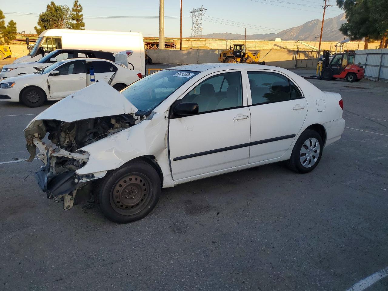 2005 Toyota Corolla Ce White vin: 1NXBR32E45Z431865
