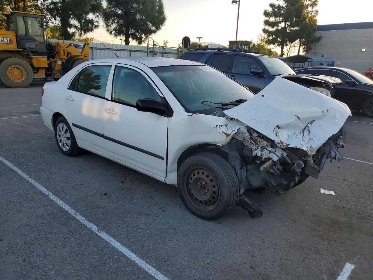 2005 Toyota Corolla Ce White vin: 1NXBR32E45Z431865