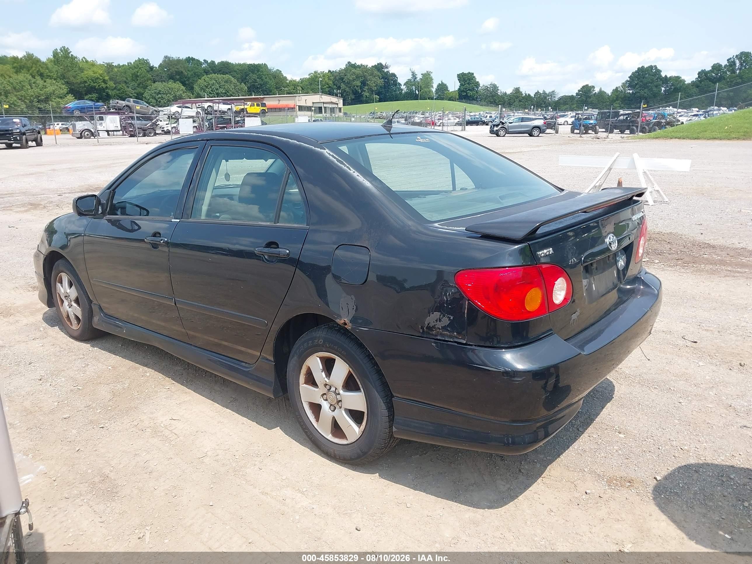 2005 Toyota Corolla S Black vin: 1NXBR32E45Z440582