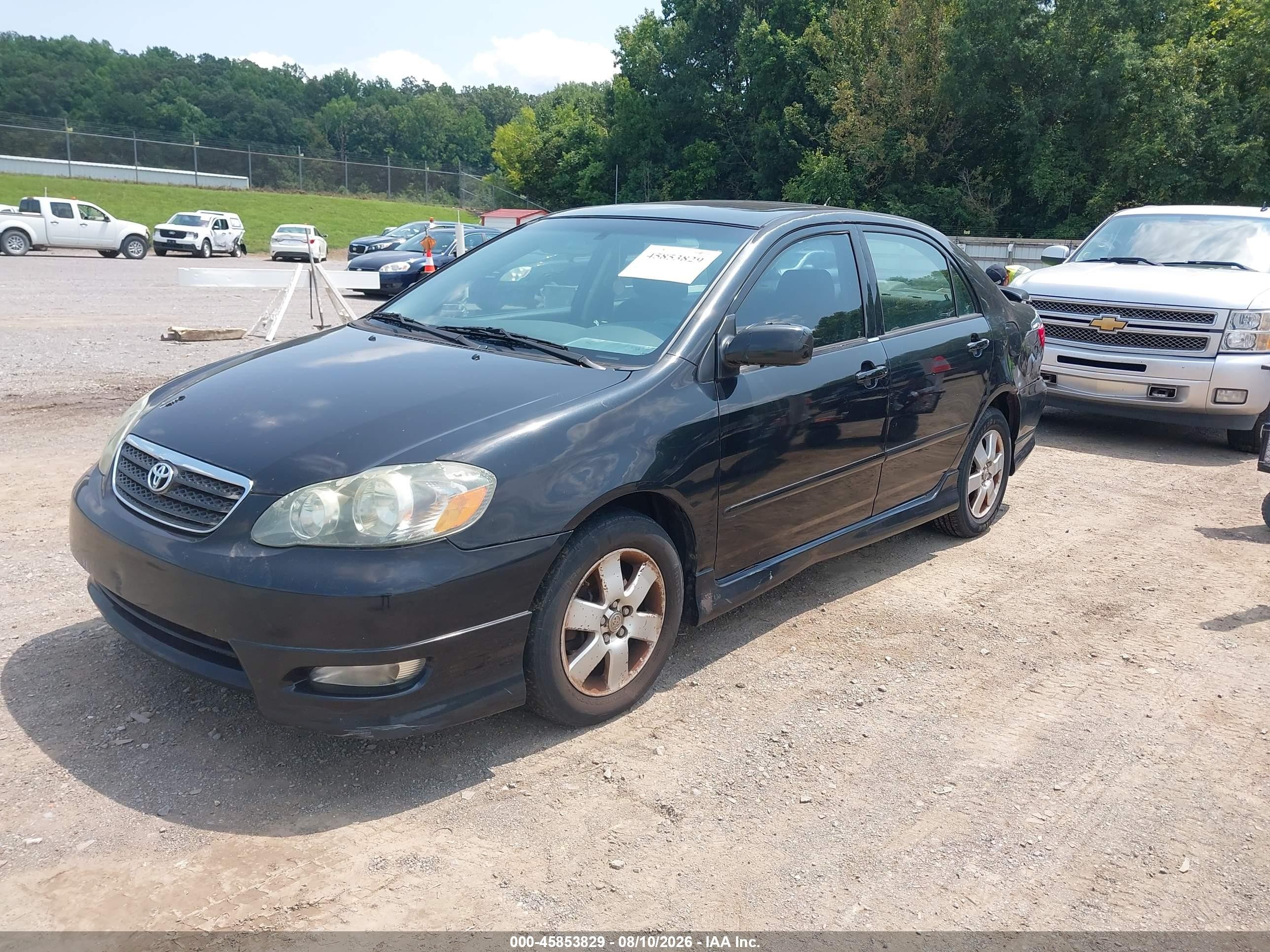 2005 Toyota Corolla S Black vin: 1NXBR32E45Z440582