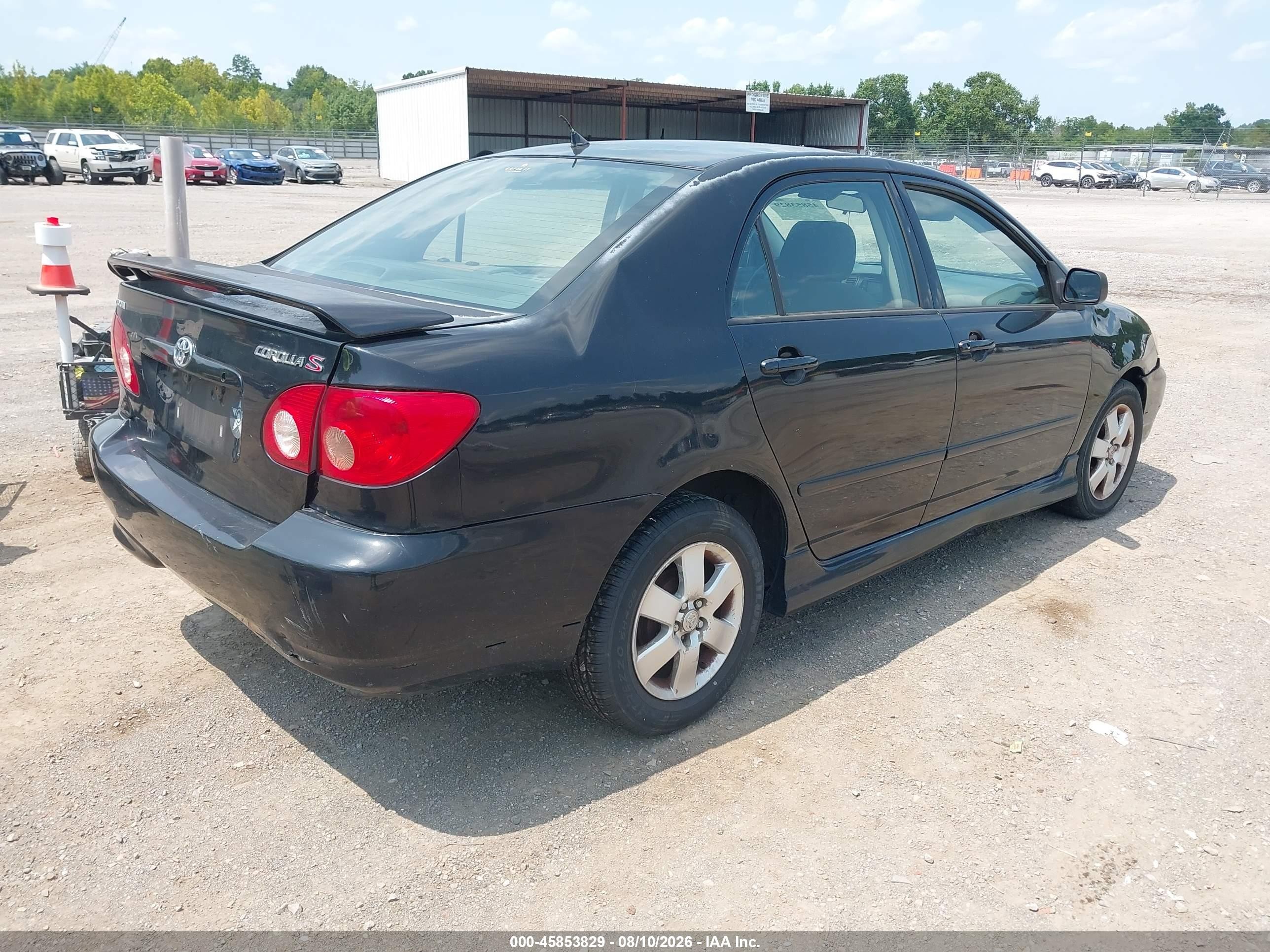 2005 Toyota Corolla S Black vin: 1NXBR32E45Z440582