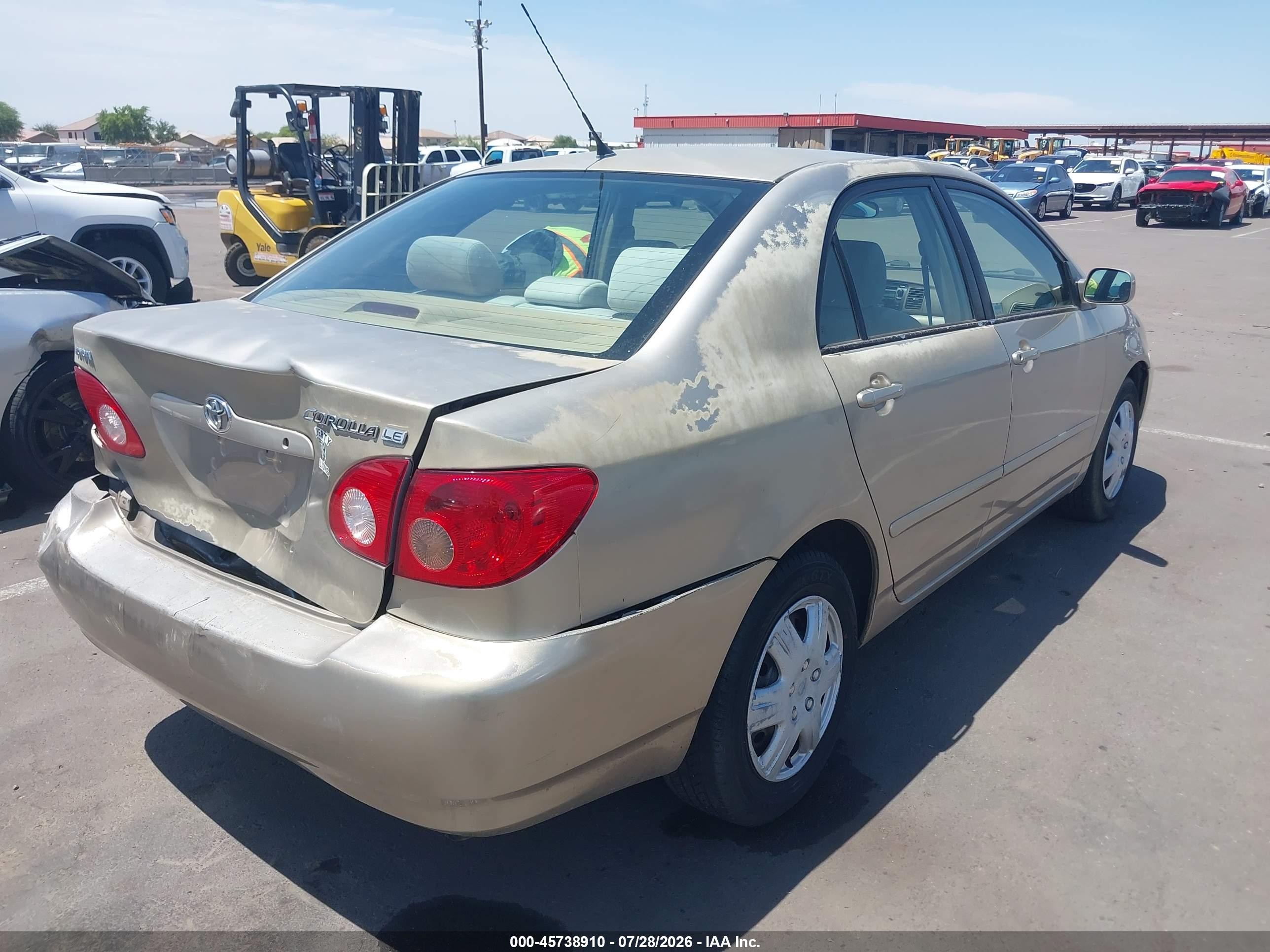 2005 Toyota Corolla Le Champagne vin: 1NXBR32E45Z453333