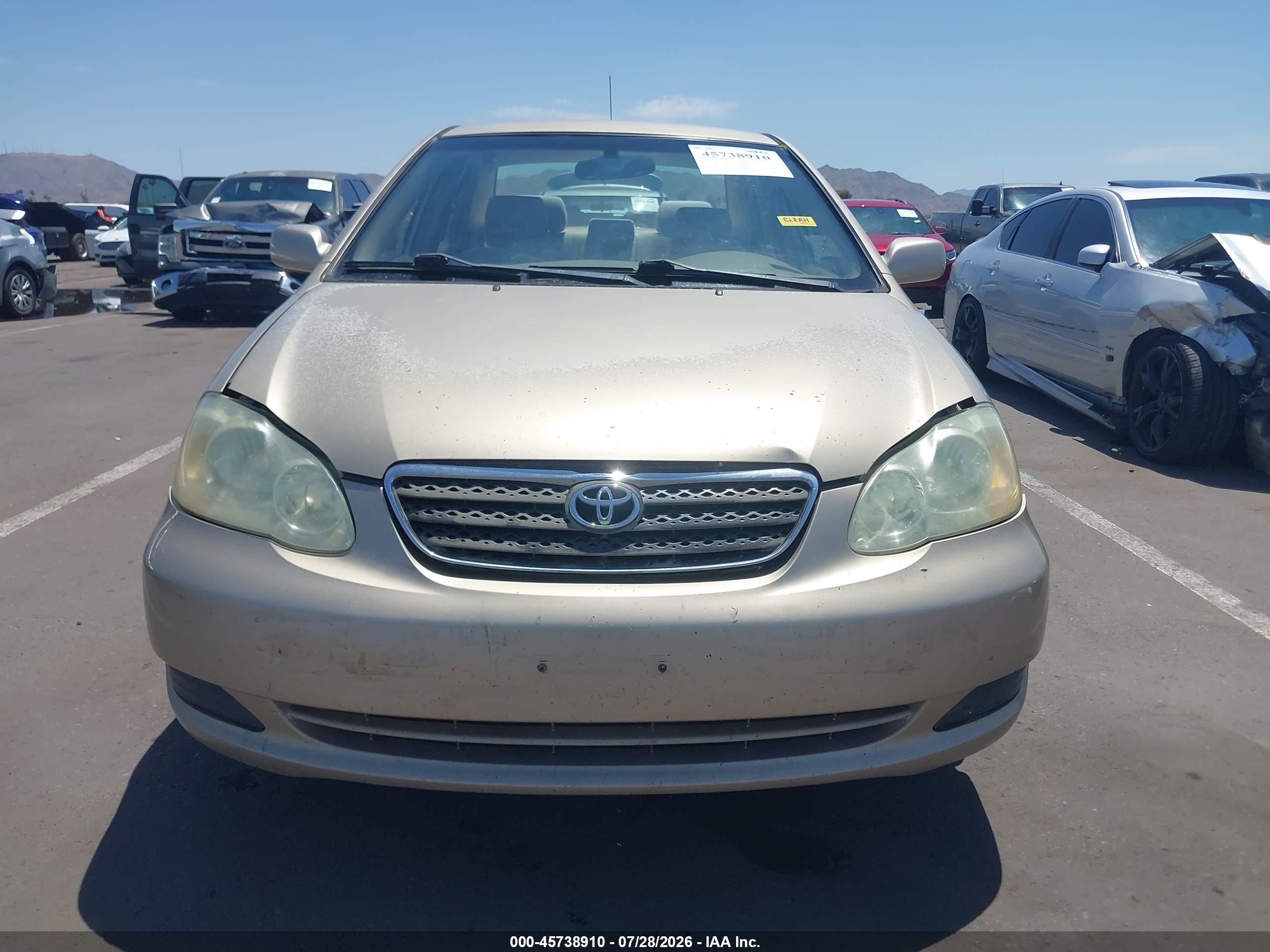 2005 Toyota Corolla Le Champagne vin: 1NXBR32E45Z453333
