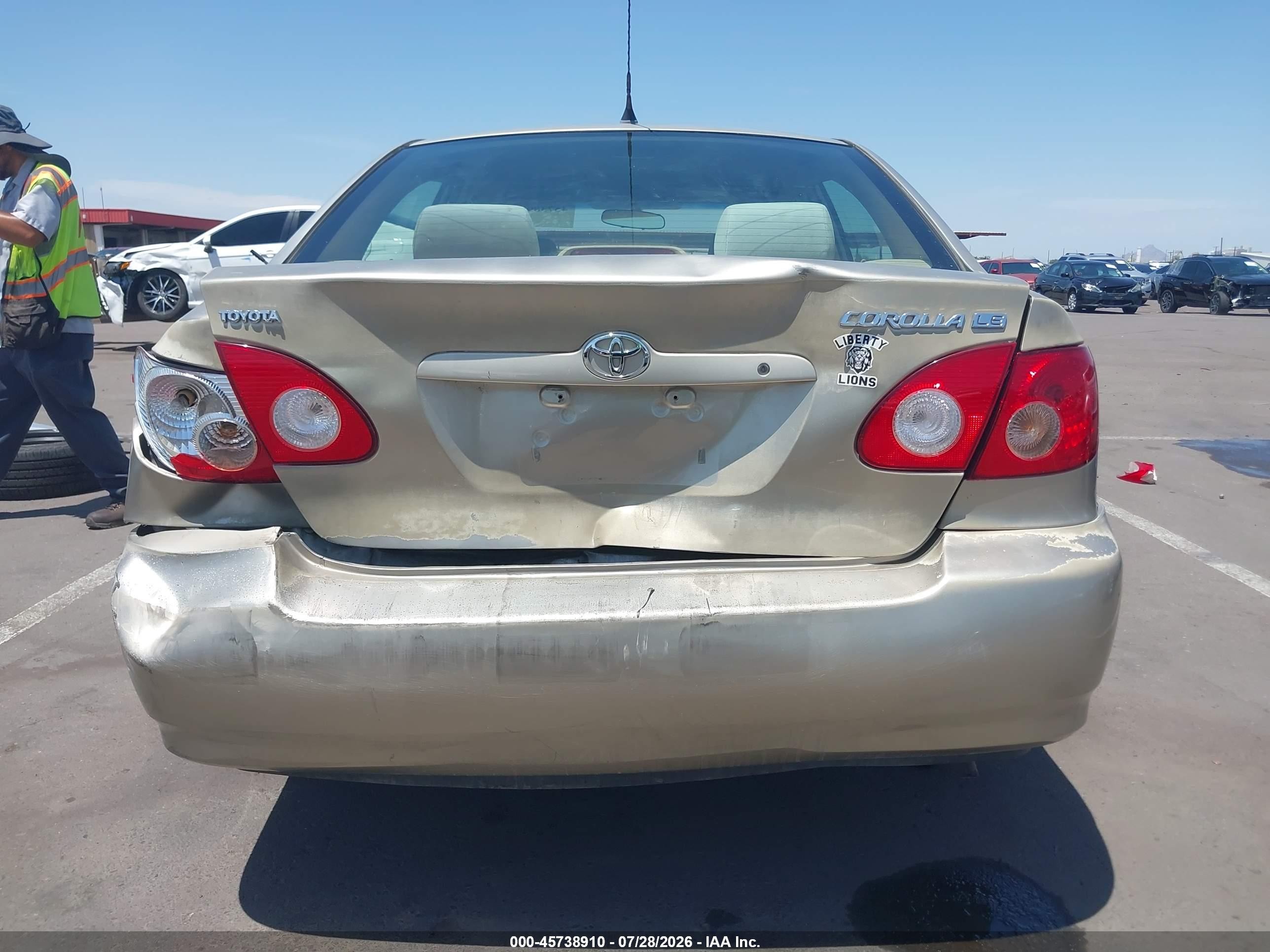 2005 Toyota Corolla Le Champagne vin: 1NXBR32E45Z453333