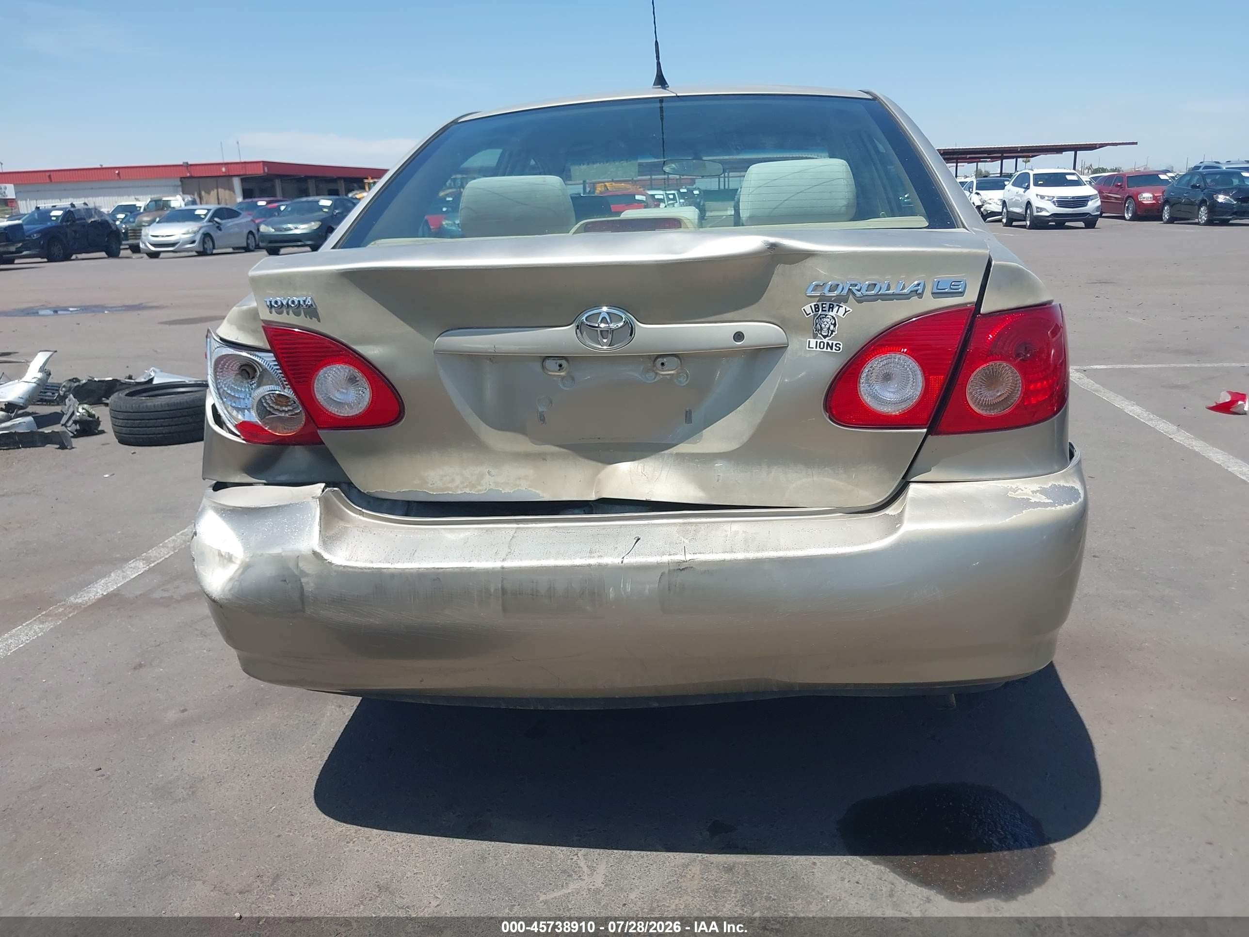 2005 Toyota Corolla Le Champagne vin: 1NXBR32E45Z453333