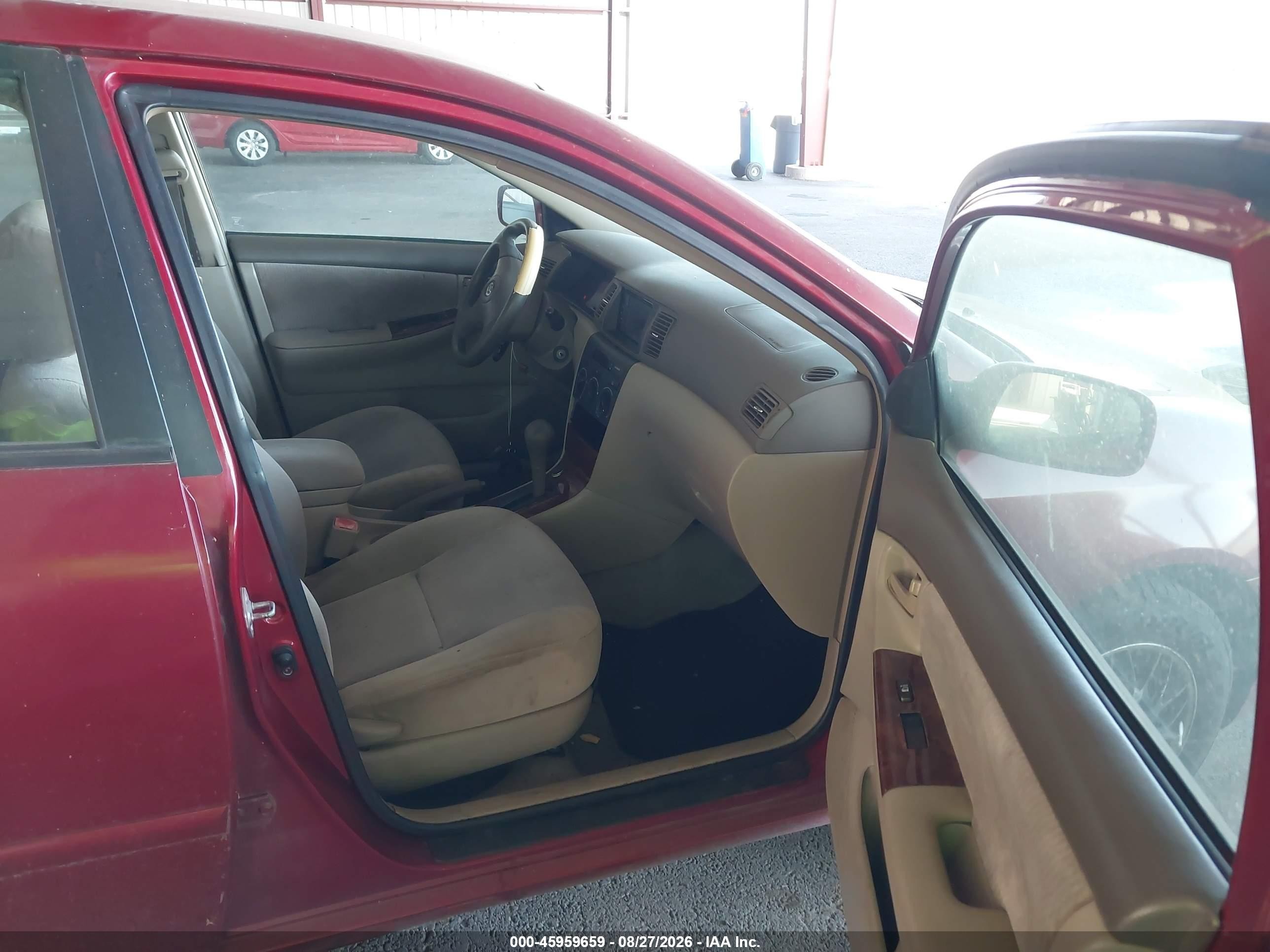 2006 Toyota Corolla Le Red vin: 1NXBR32E46Z585025