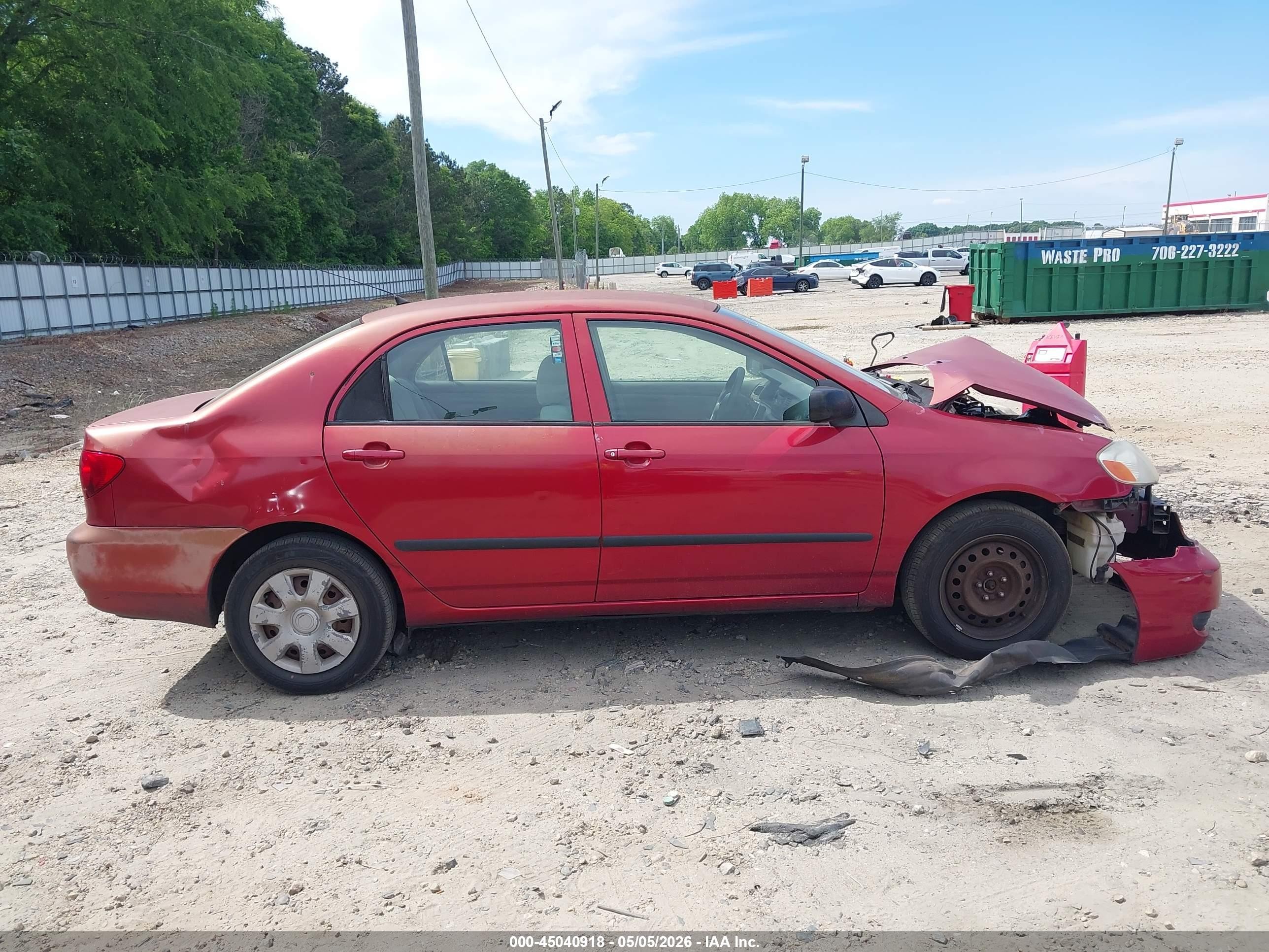 2006 Toyota Corolla Ce Red vin: 1NXBR32E46Z718205