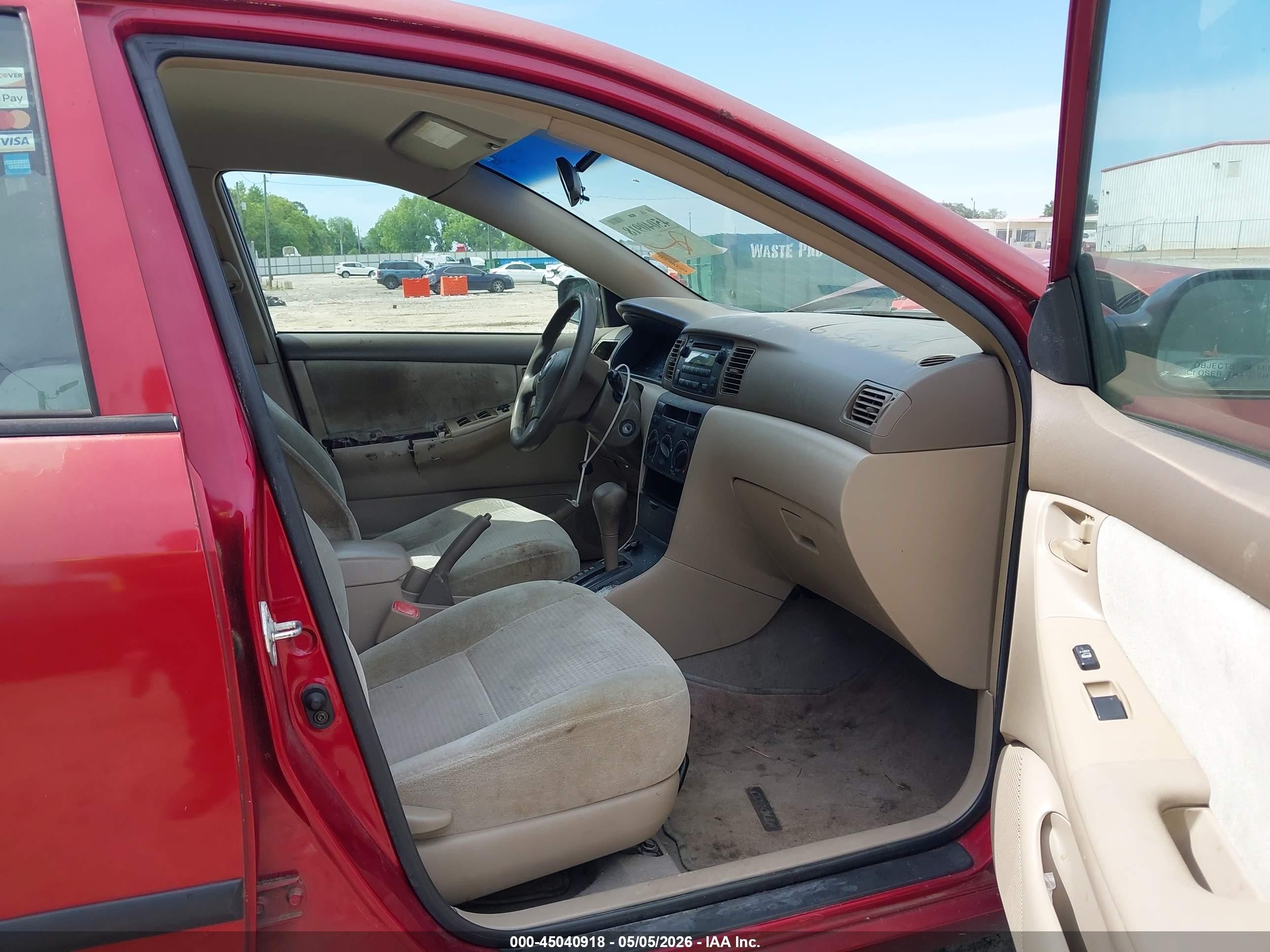 2006 Toyota Corolla Ce Red vin: 1NXBR32E46Z718205