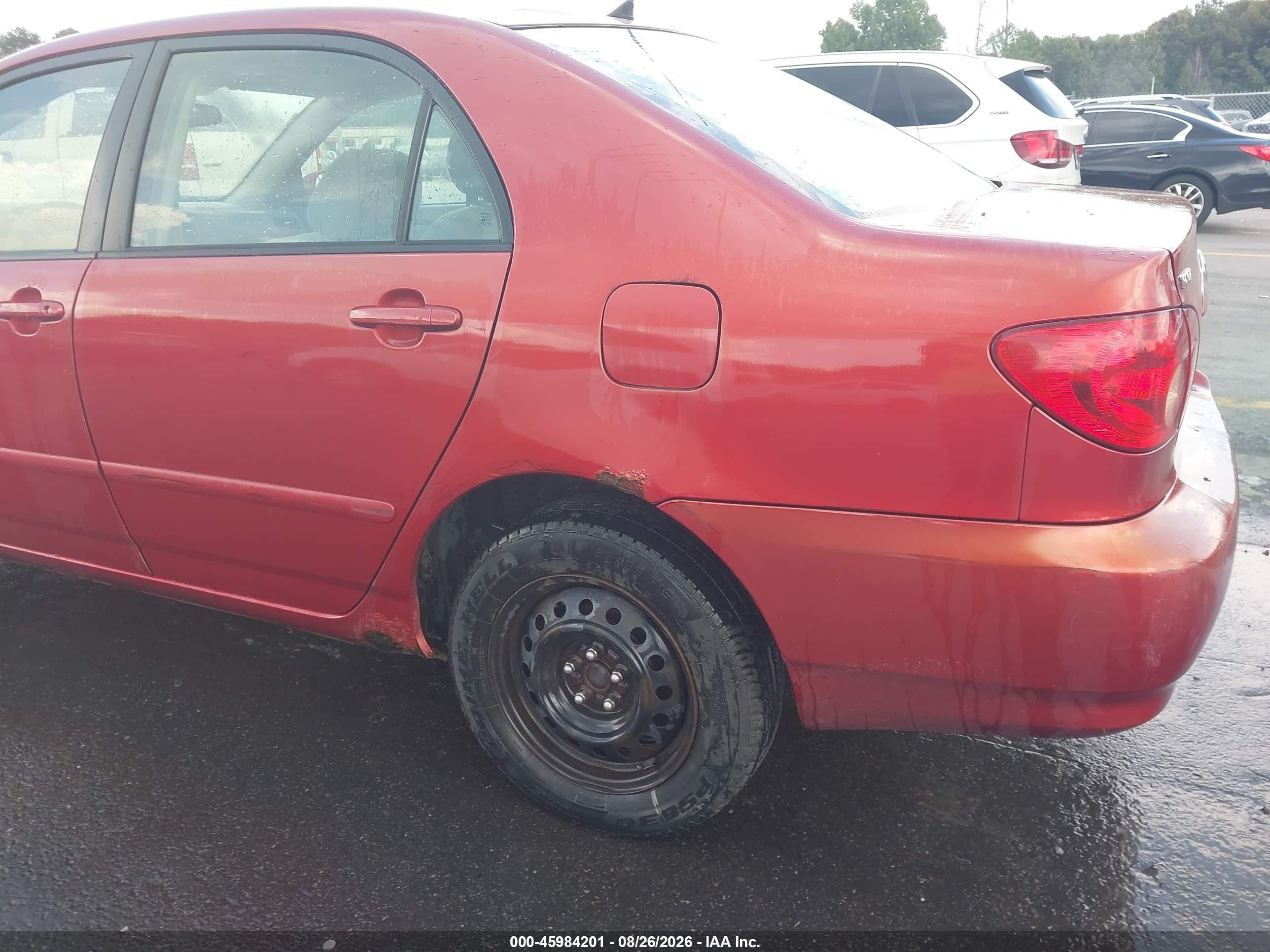 2007 Toyota Corolla Le Red vin: 1NXBR32E47Z769897