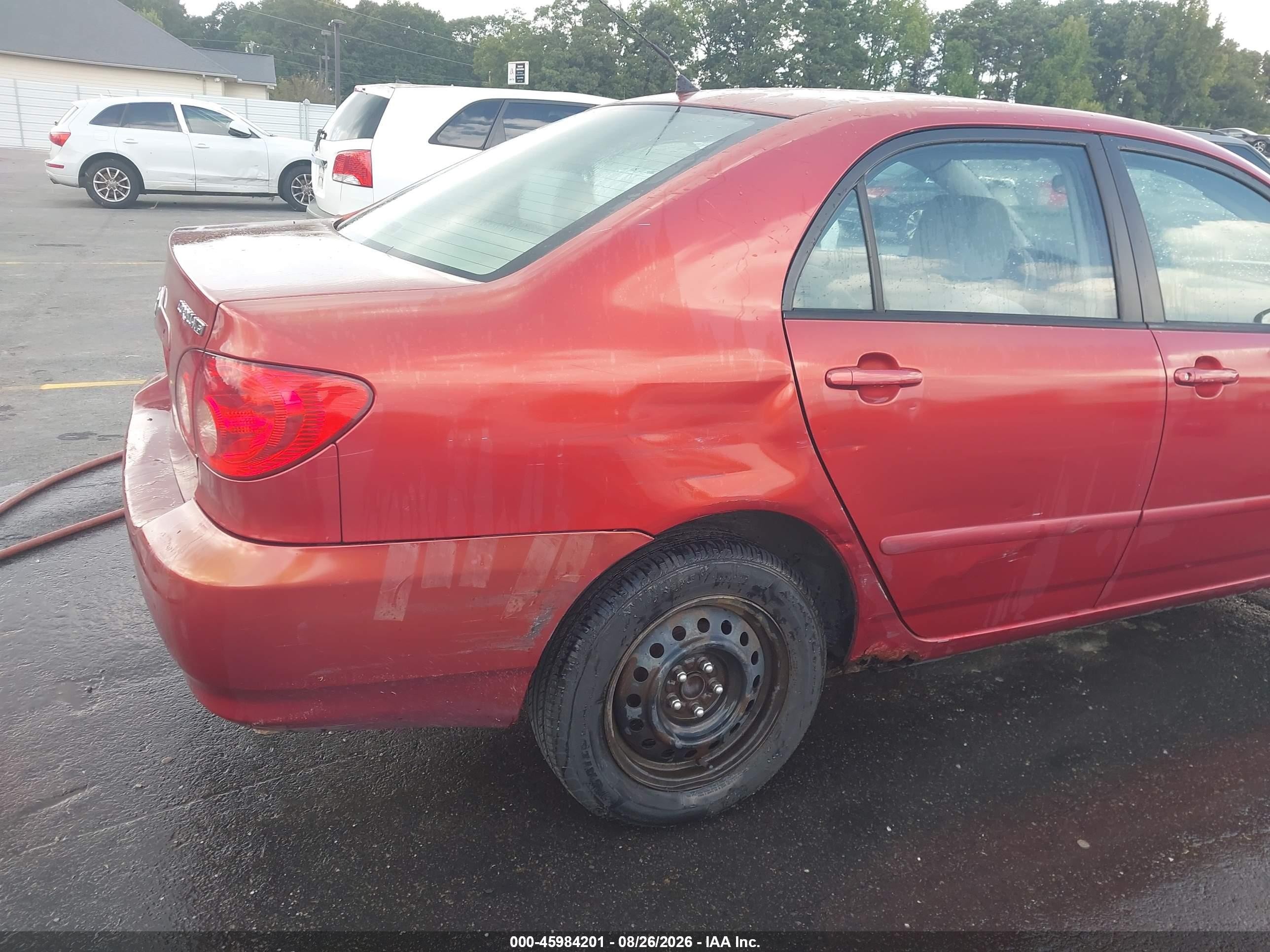 2007 Toyota Corolla Le Red vin: 1NXBR32E47Z769897
