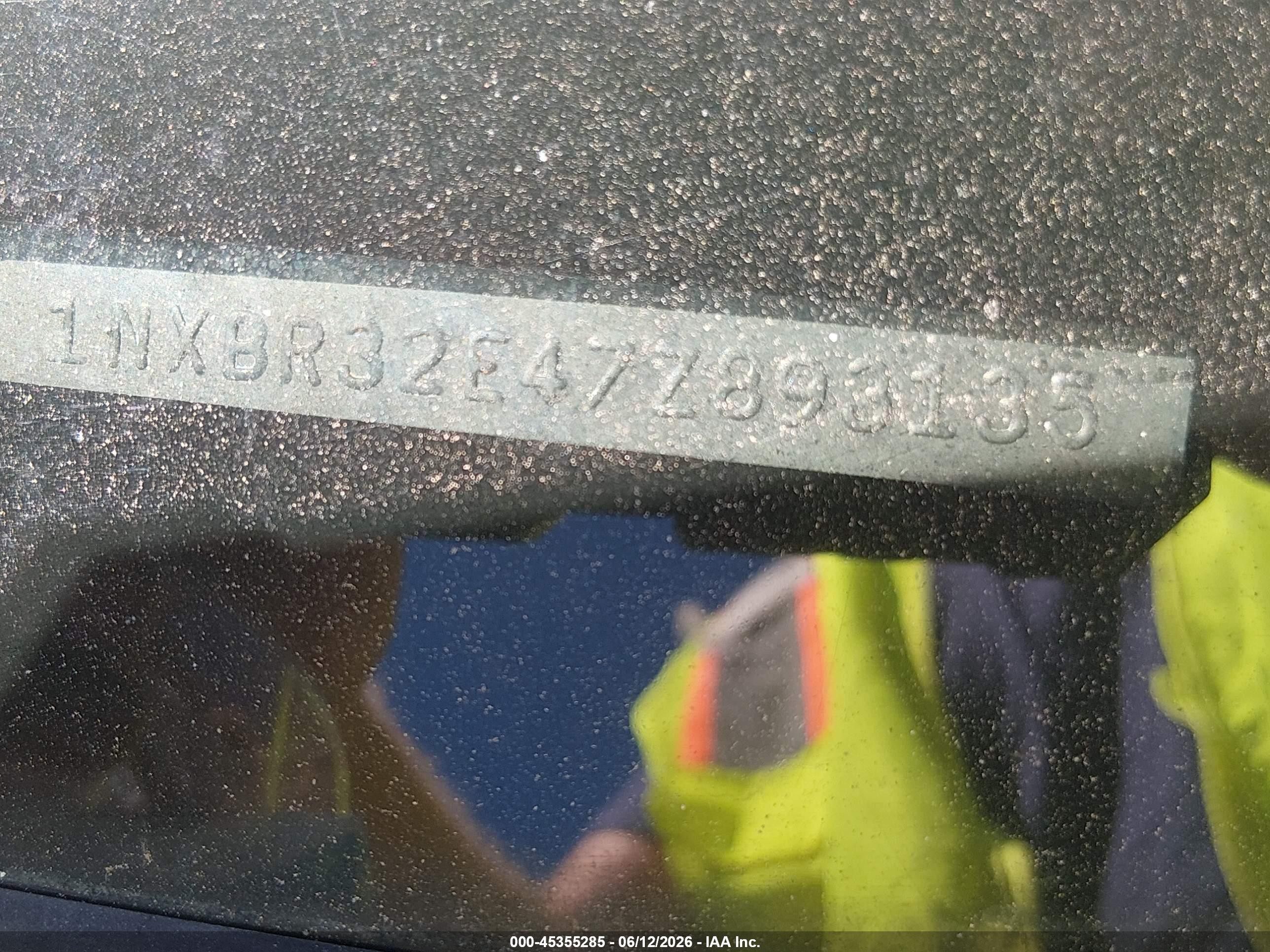2007 Toyota Corolla Le Серый vin: 1NXBR32E47Z893135