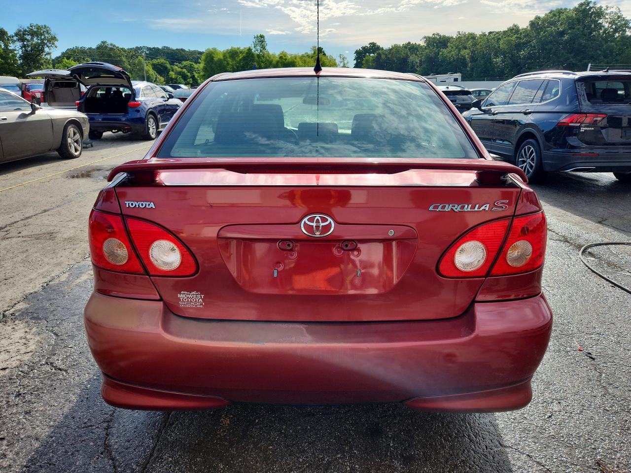 2007 Toyota Corolla S Red vin: 1NXBR32E47Z903162