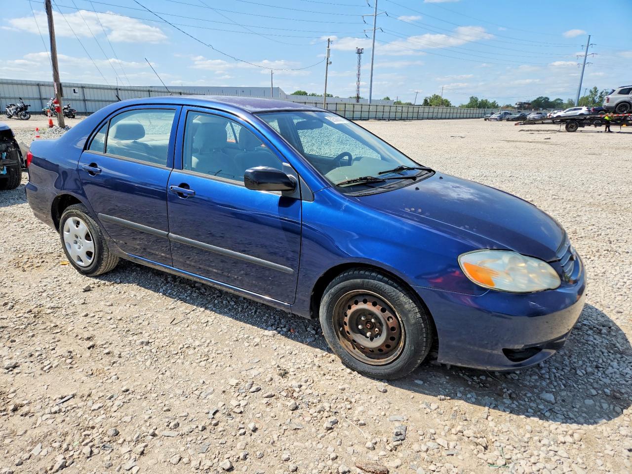 2003 Toyota Corolla Ce Blue vin: 1NXBR32E53Z009181