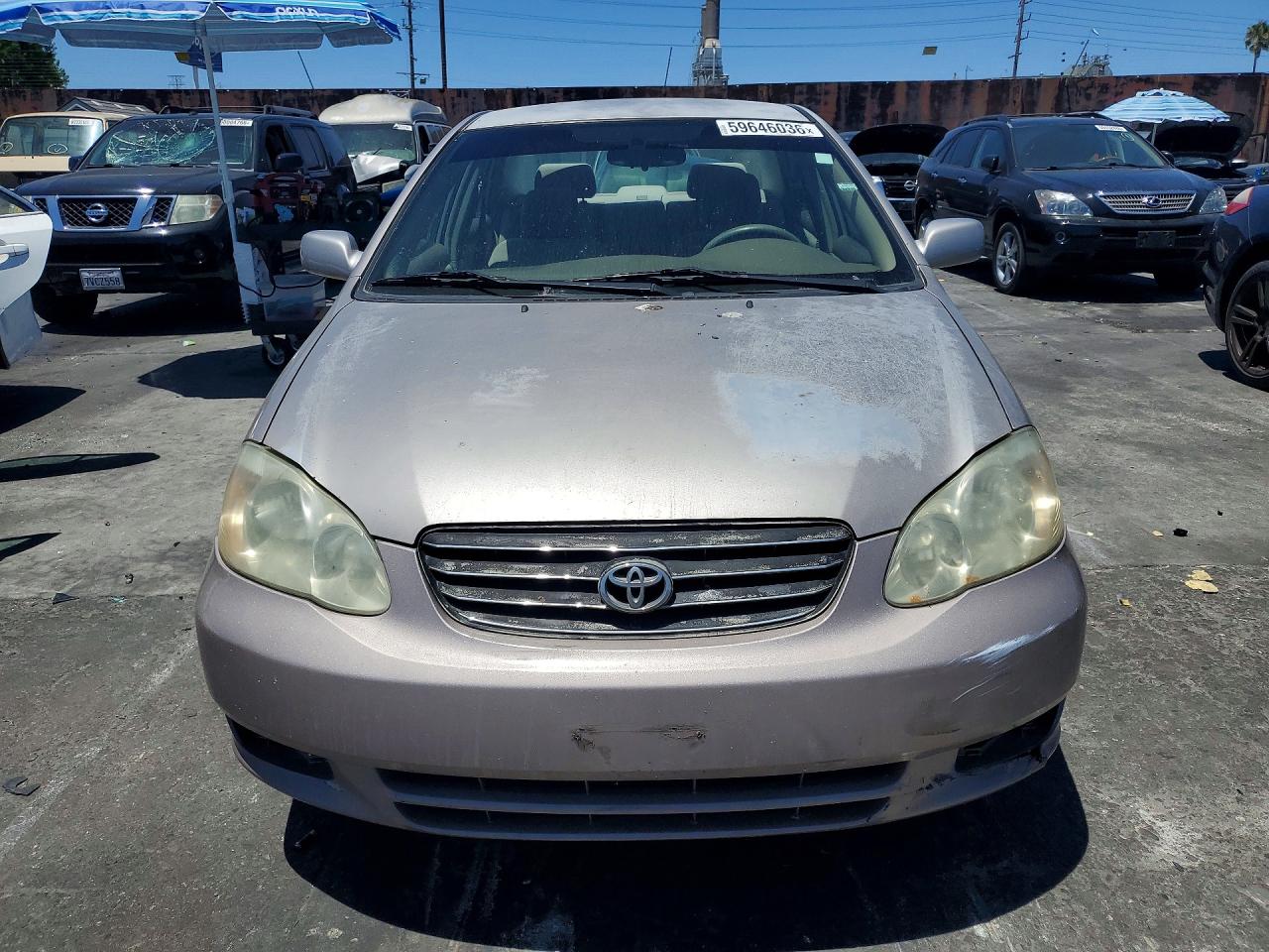2003 Toyota Corolla Le Beige vin: 1NXBR32E53Z032170