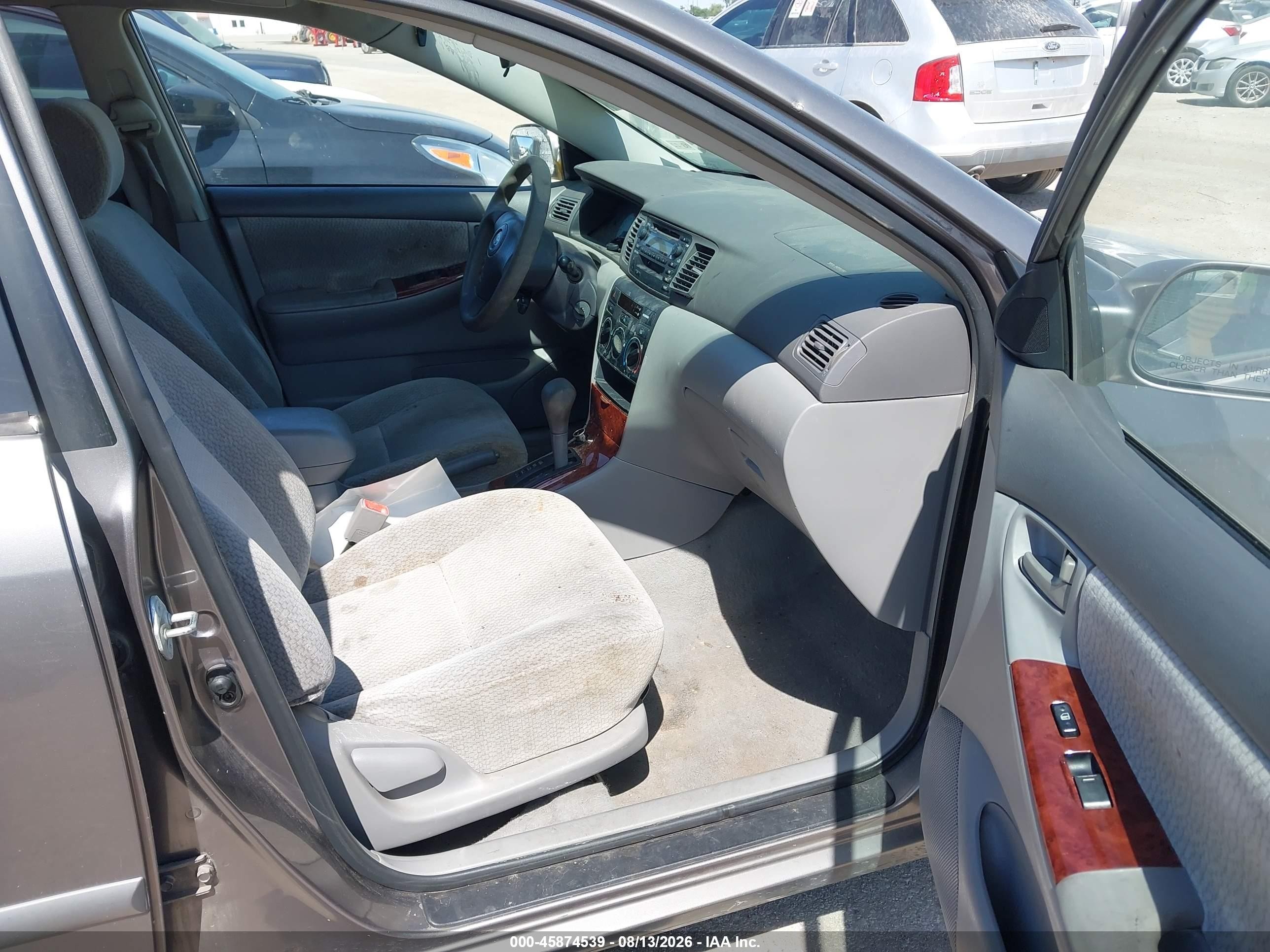 2003 Toyota Corolla Le Gray vin: 1NXBR32E53Z052645