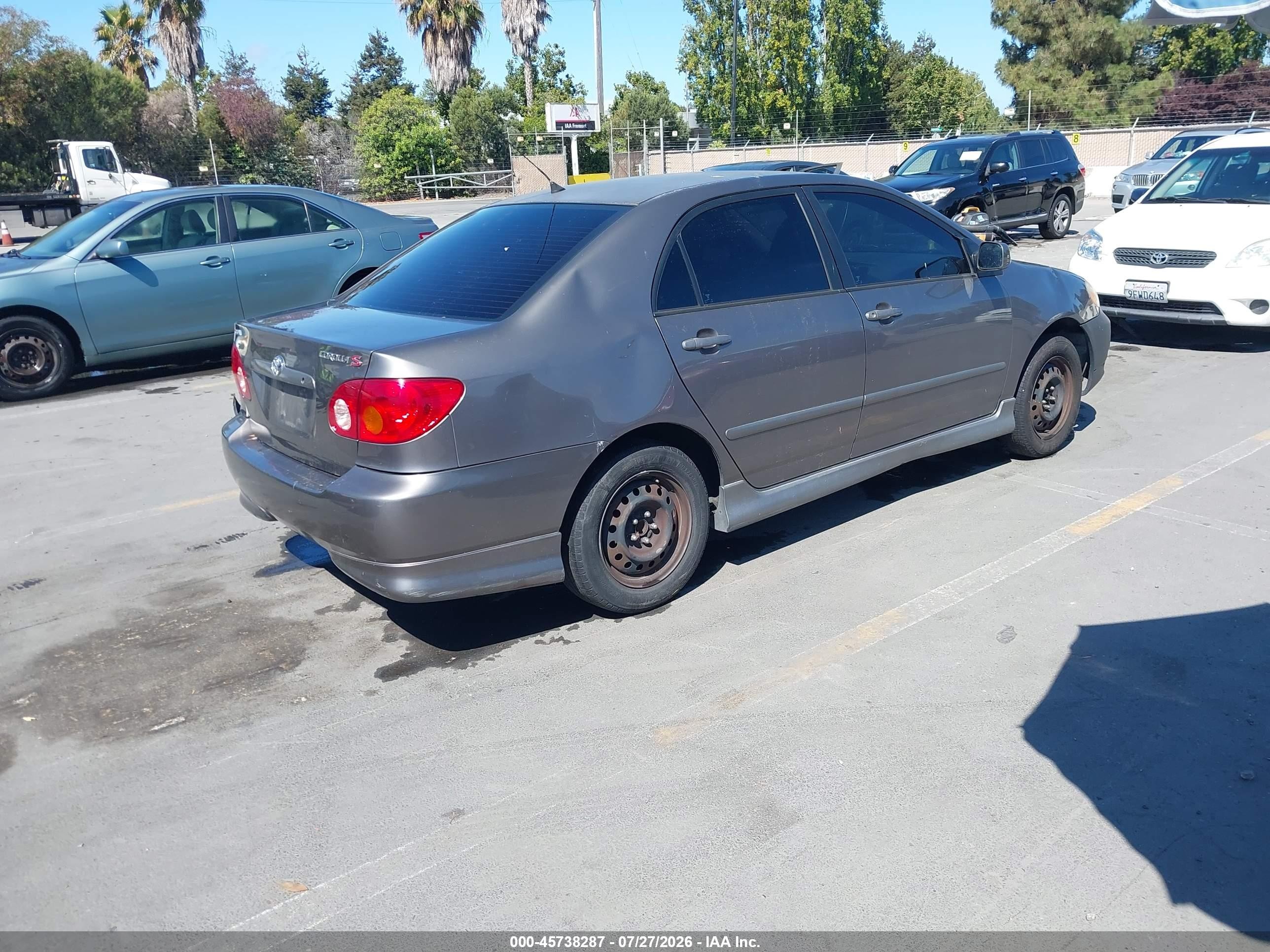 2003 Toyota Corolla S Gray vin: 1NXBR32E53Z071101
