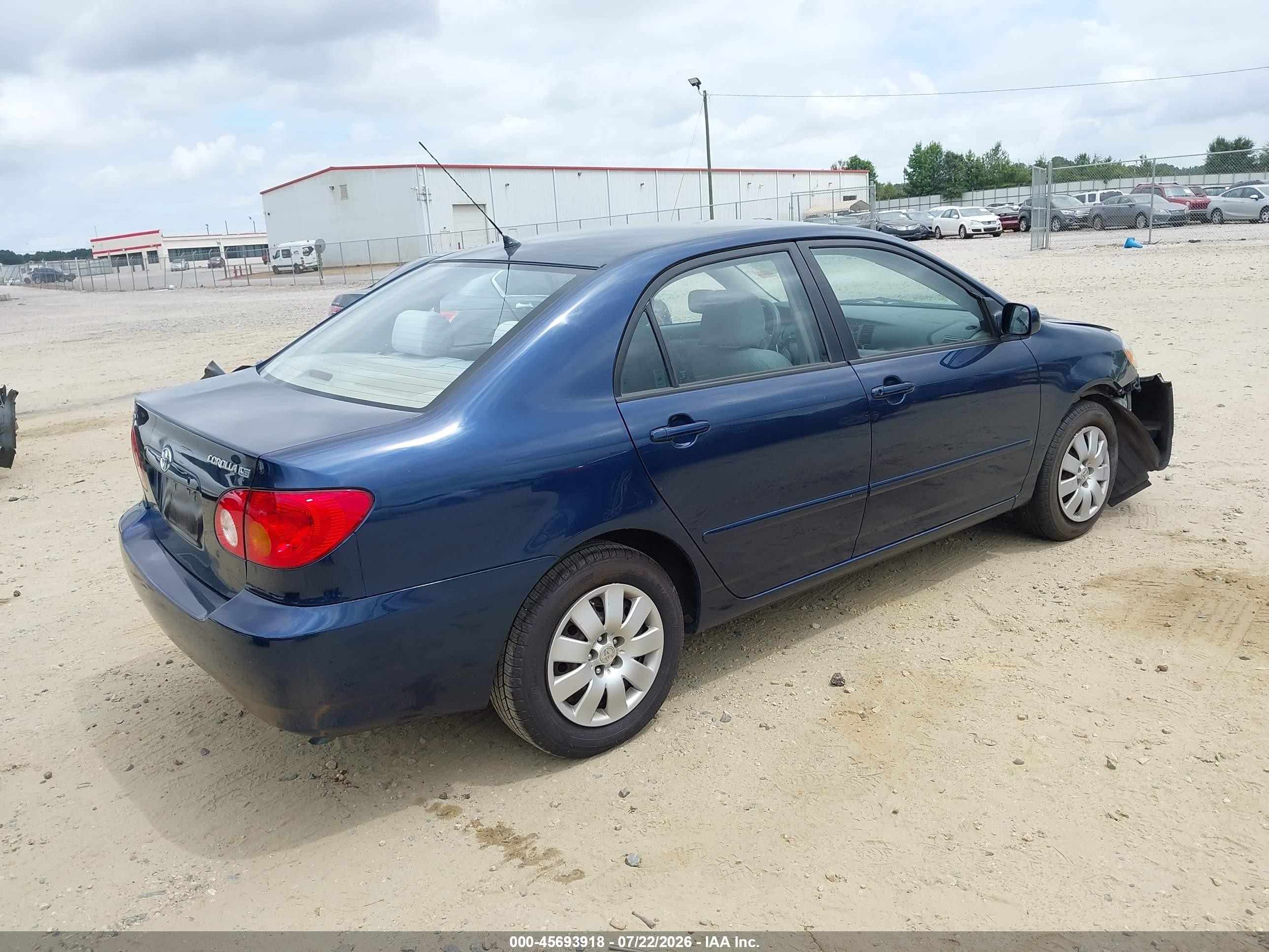2003 Toyota Corolla Le Blue vin: 1NXBR32E53Z170498