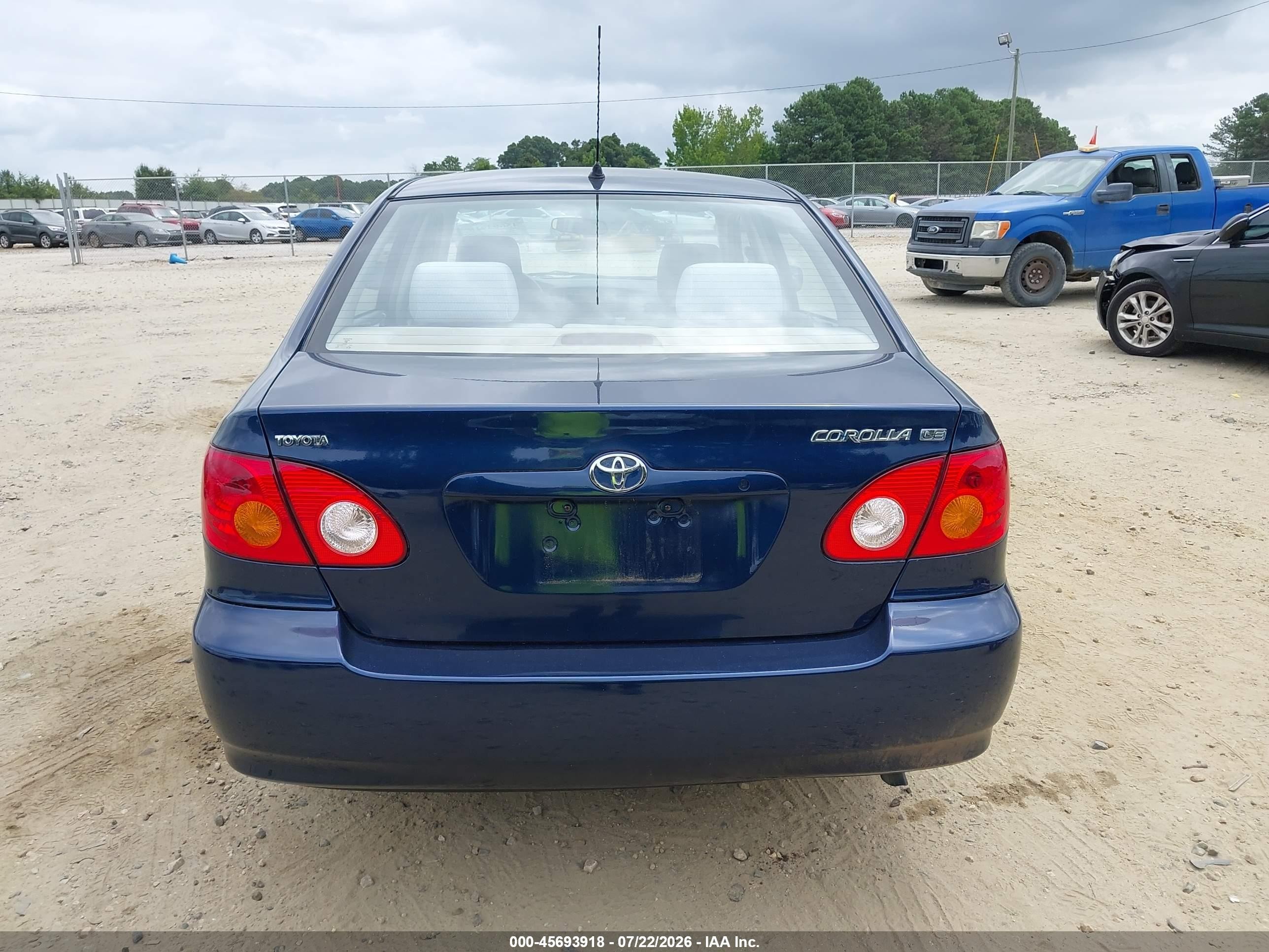 2003 Toyota Corolla Le Blue vin: 1NXBR32E53Z170498