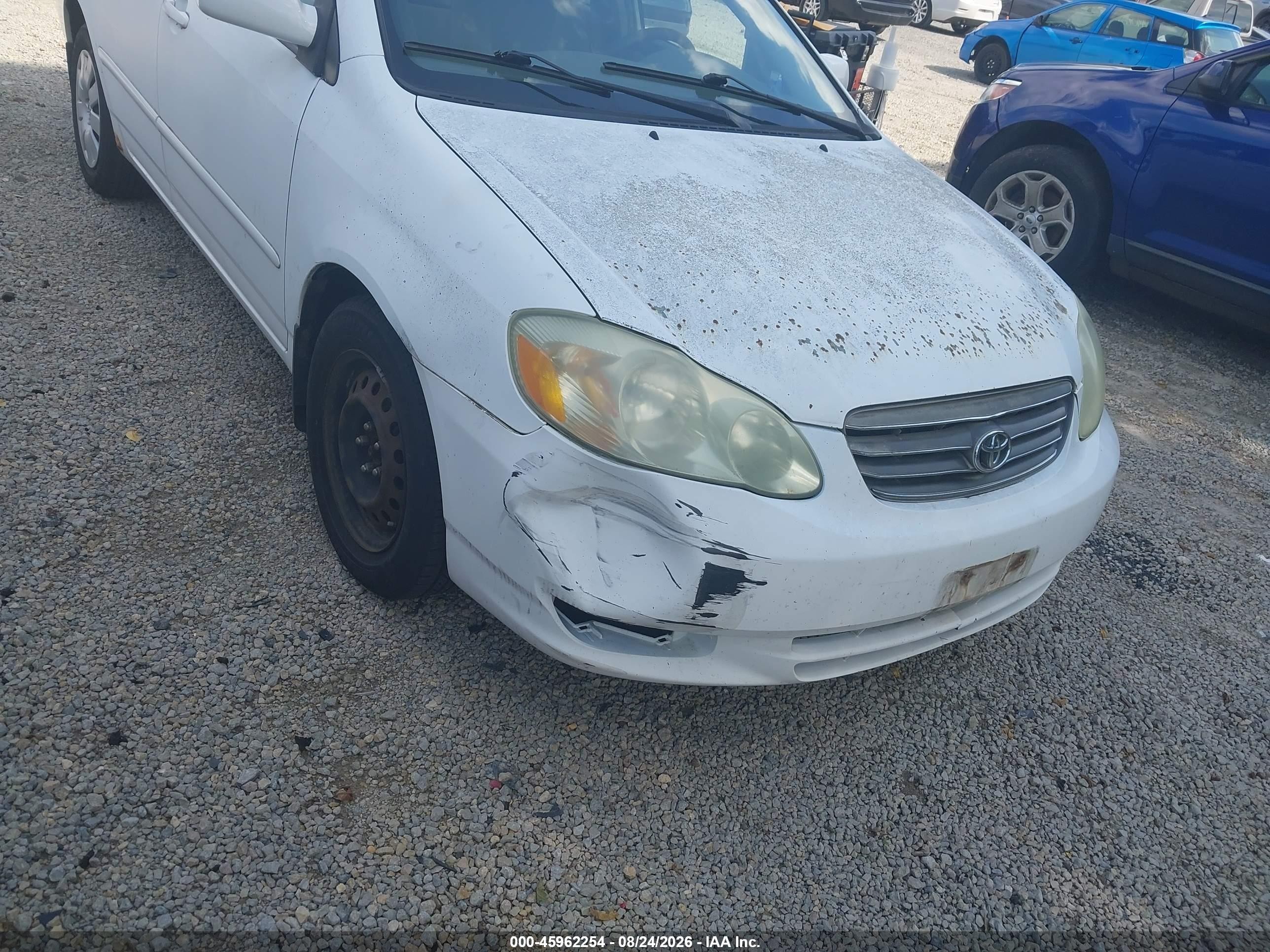 2004 Toyota Corolla Le Белый vin: 1NXBR32E54Z322166