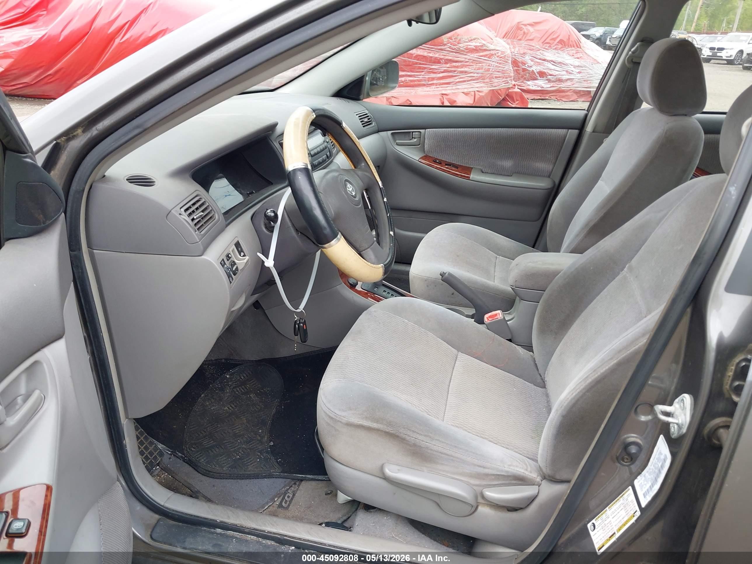 2005 Toyota Corolla Le Gray vin: 1NXBR32E55Z376505