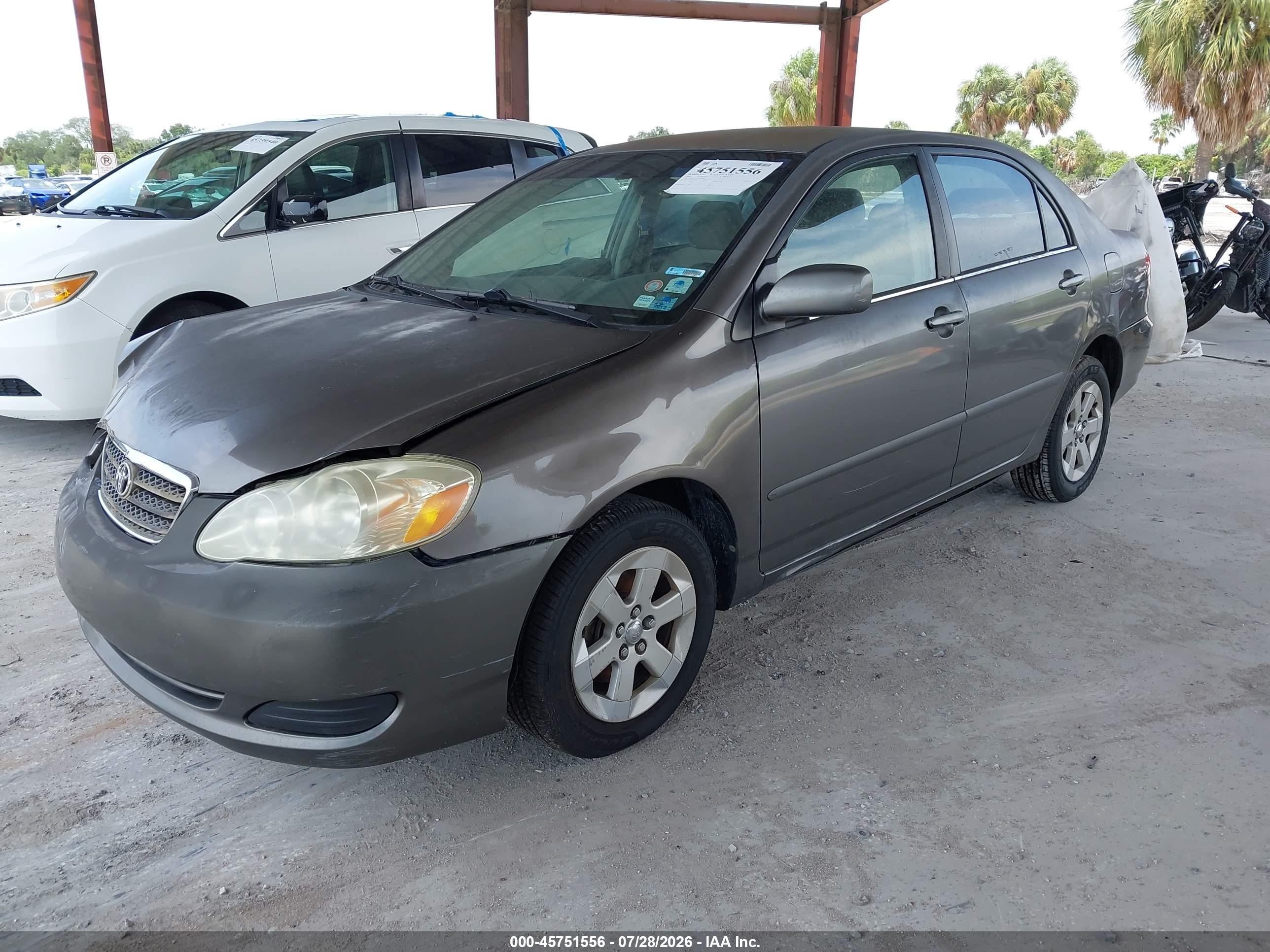 2005 Toyota Corolla Le Gray vin: 1NXBR32E55Z405002