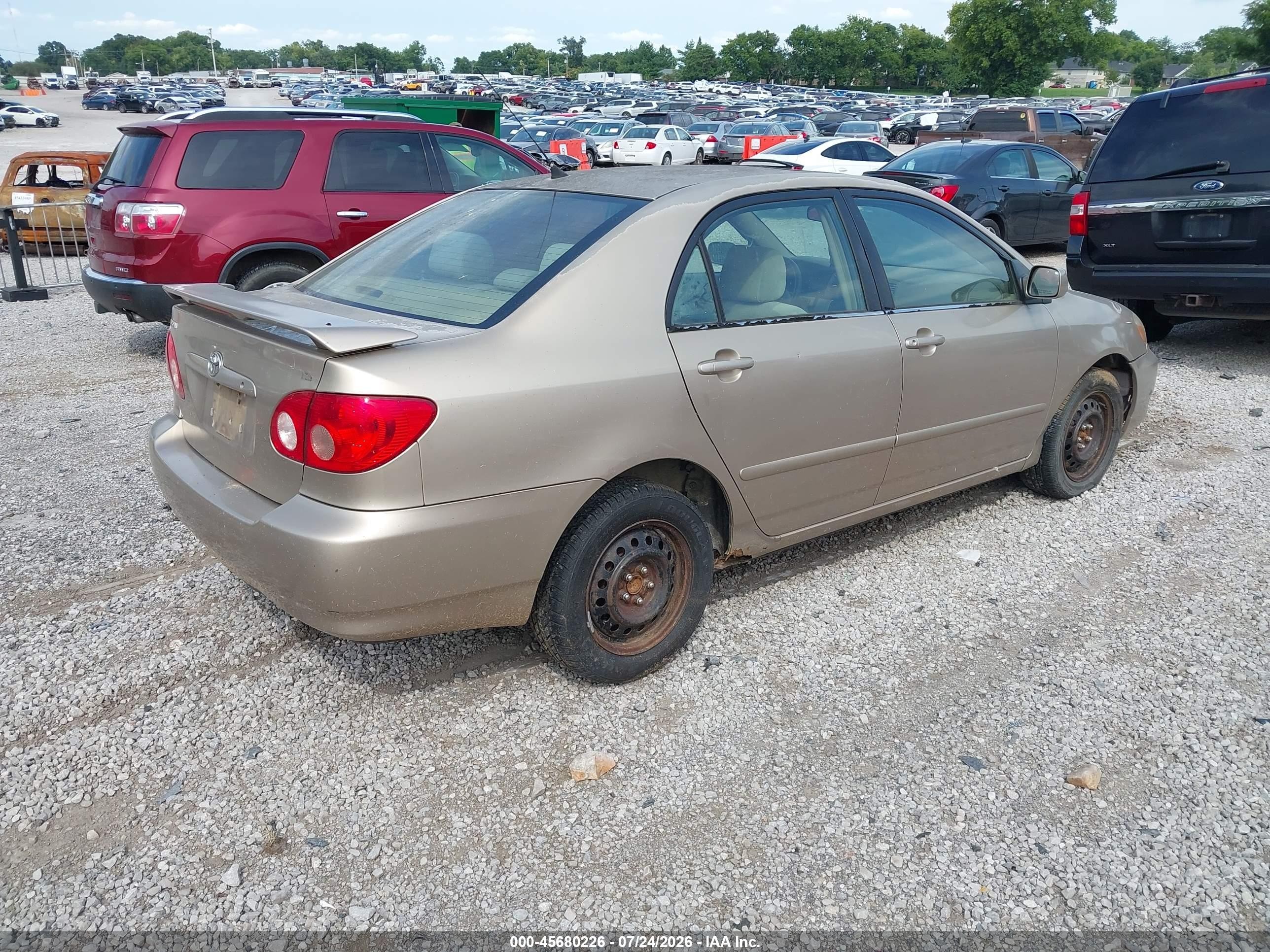 2005 Toyota Corolla Le Beige vin: 1NXBR32E55Z413083