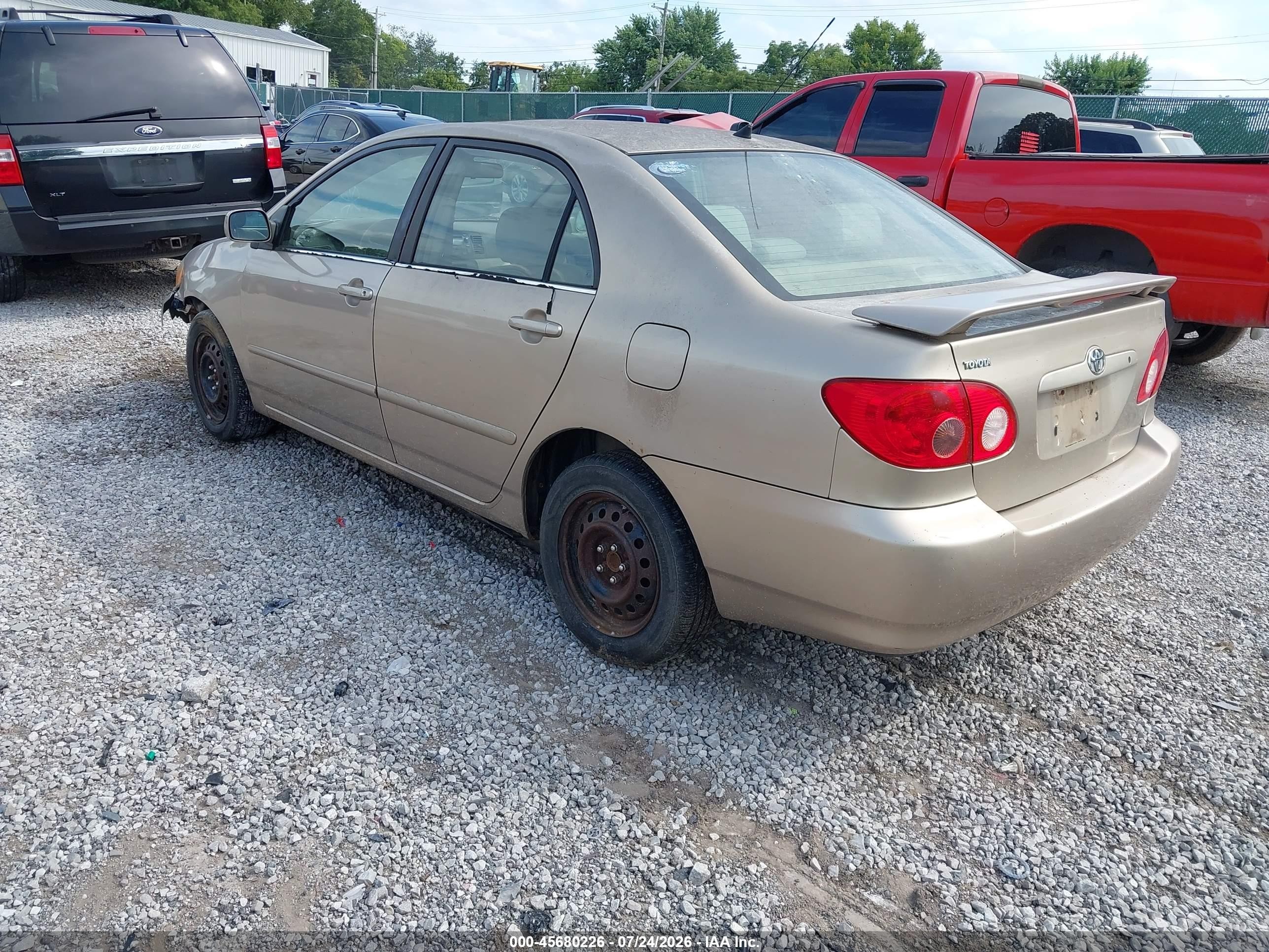 2005 Toyota Corolla Le Beige vin: 1NXBR32E55Z413083