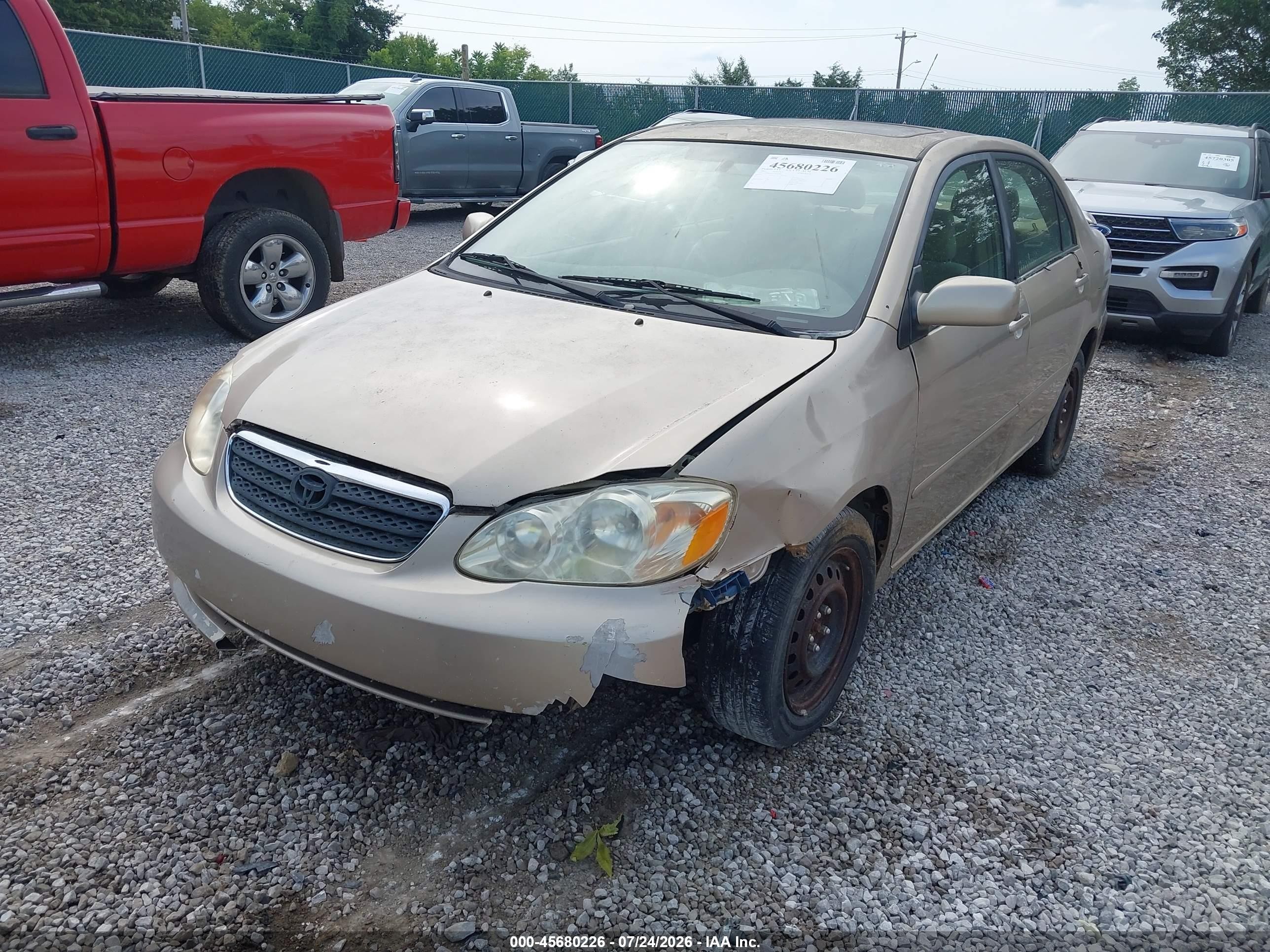 2005 Toyota Corolla Le Beige vin: 1NXBR32E55Z413083