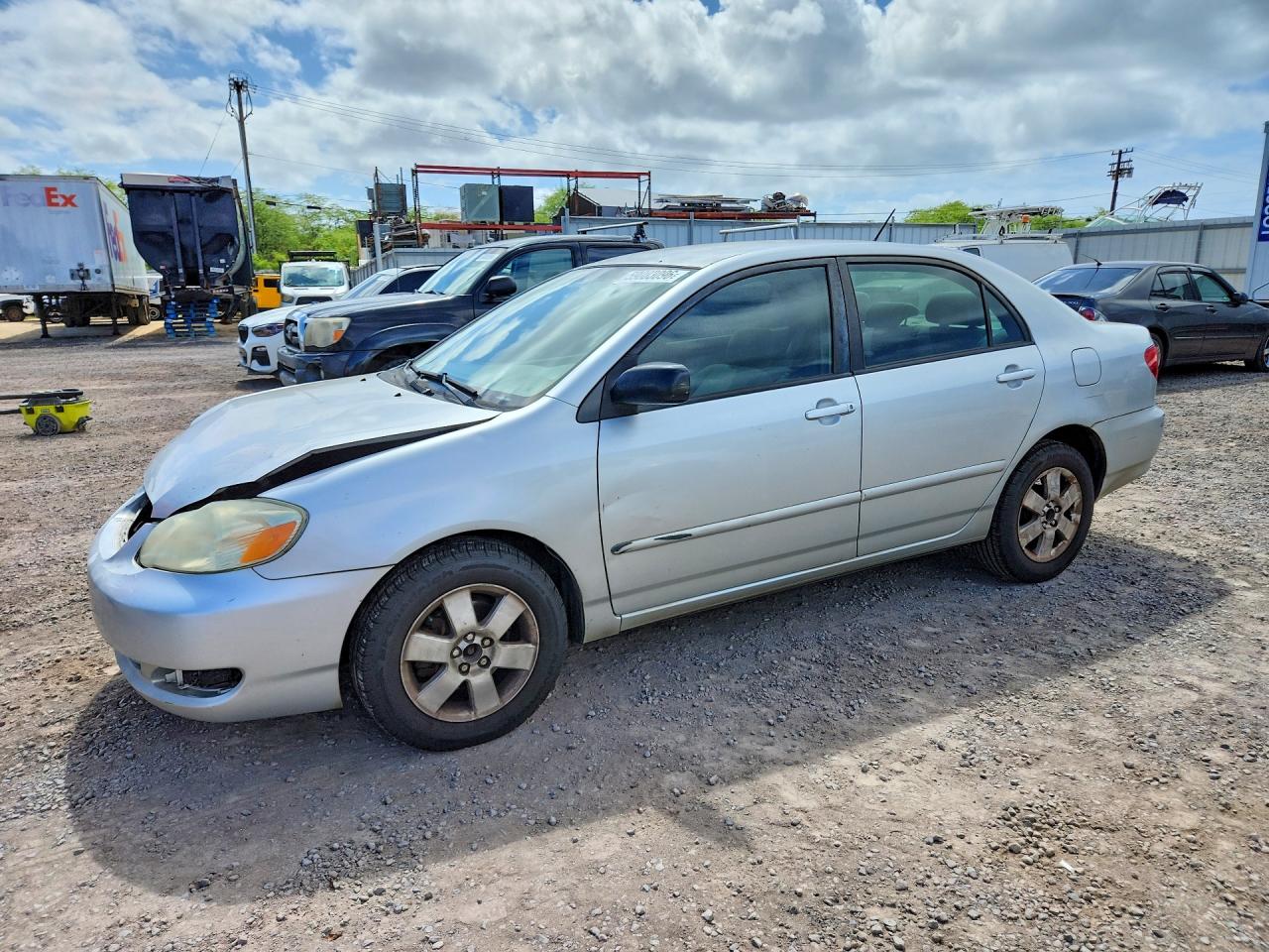 2005 Toyota Corolla Ce White vin: 1NXBR32E55Z433494
