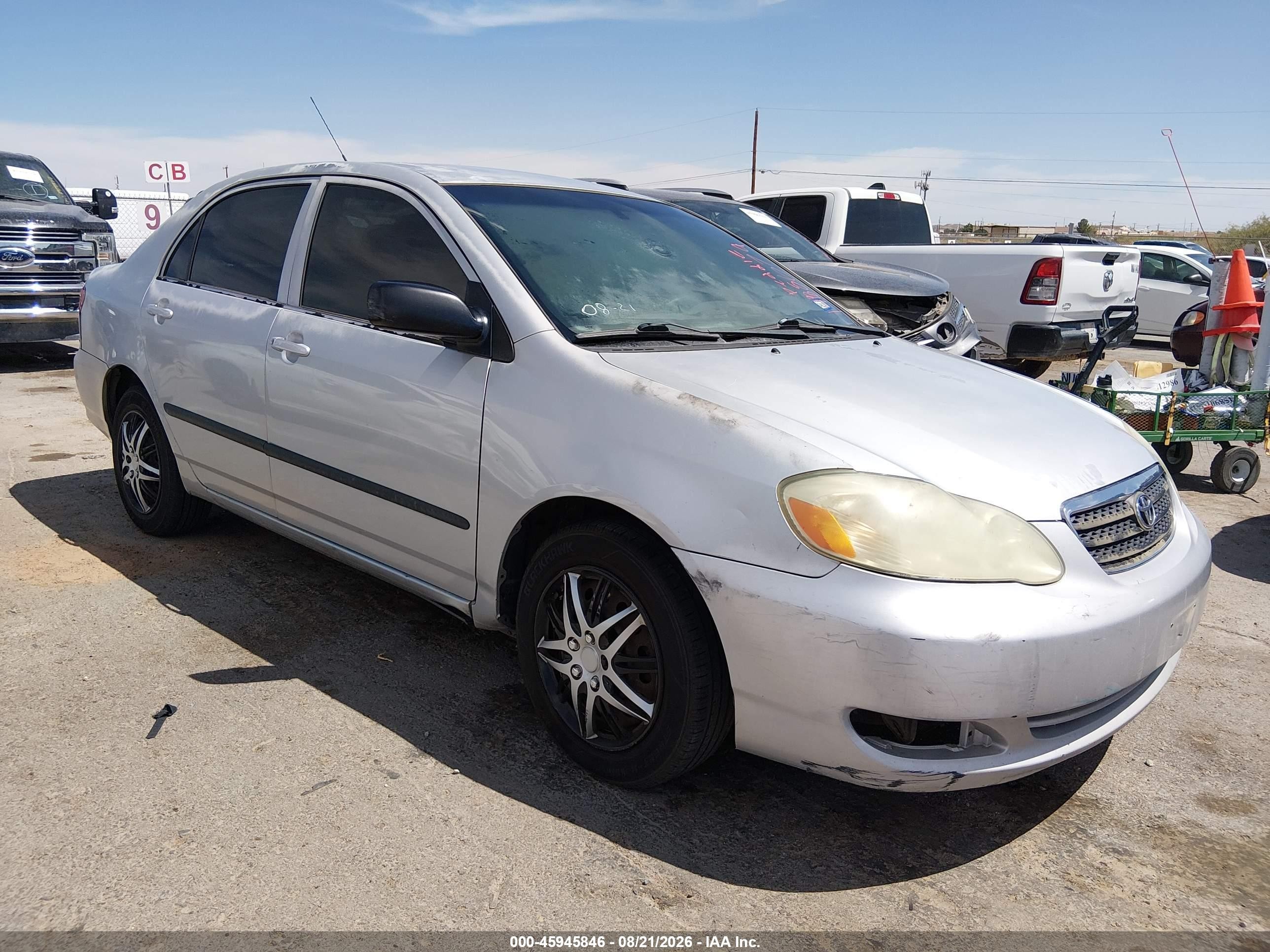 2005 Toyota Corolla Ce Silver vin: 1NXBR32E55Z454023
