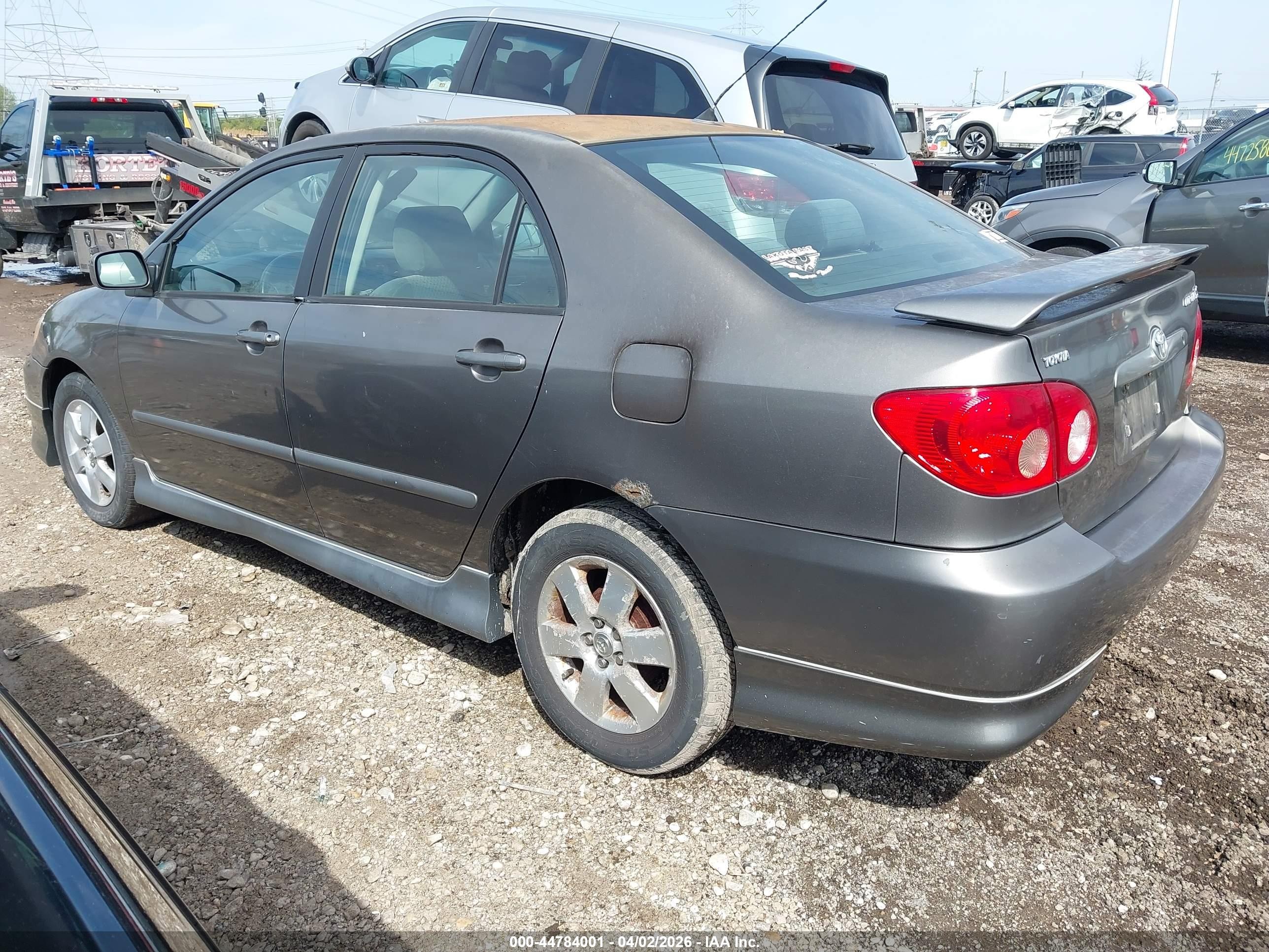 2005 Toyota Corolla S Gray vin: 1NXBR32E55Z473431