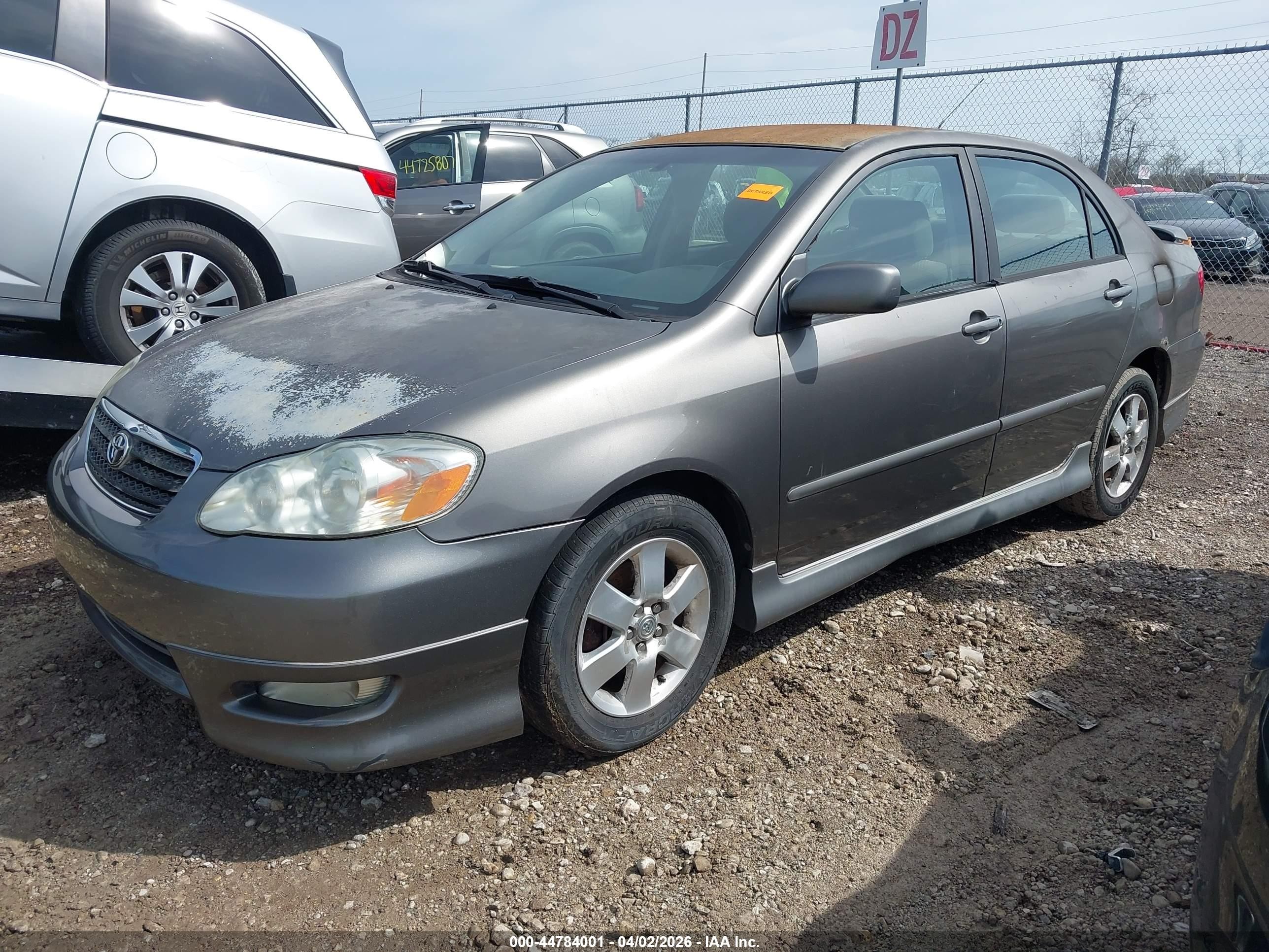 2005 Toyota Corolla S Gray vin: 1NXBR32E55Z473431