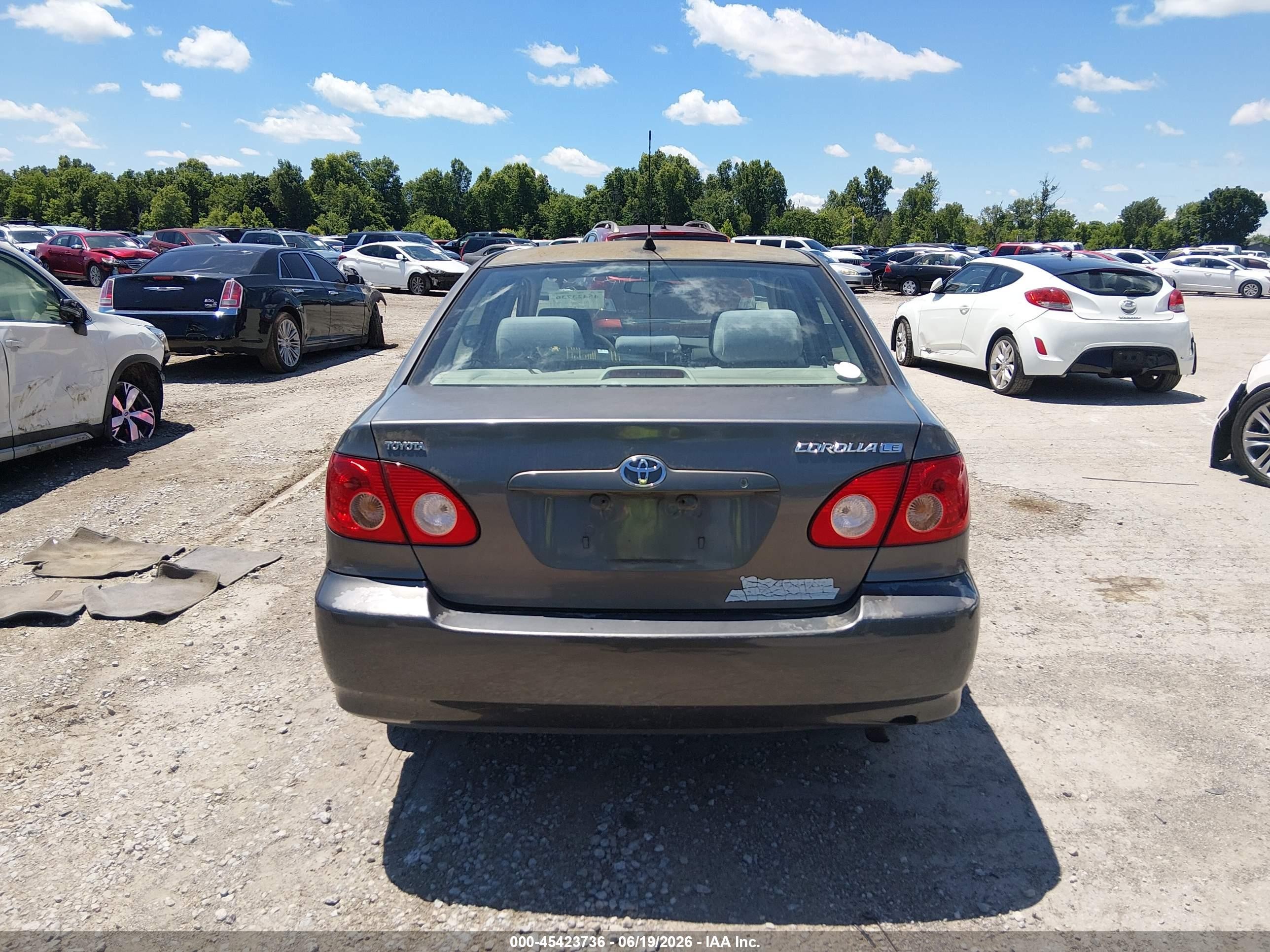 2006 Toyota Corolla Le Серый vin: 1NXBR32E56Z592405