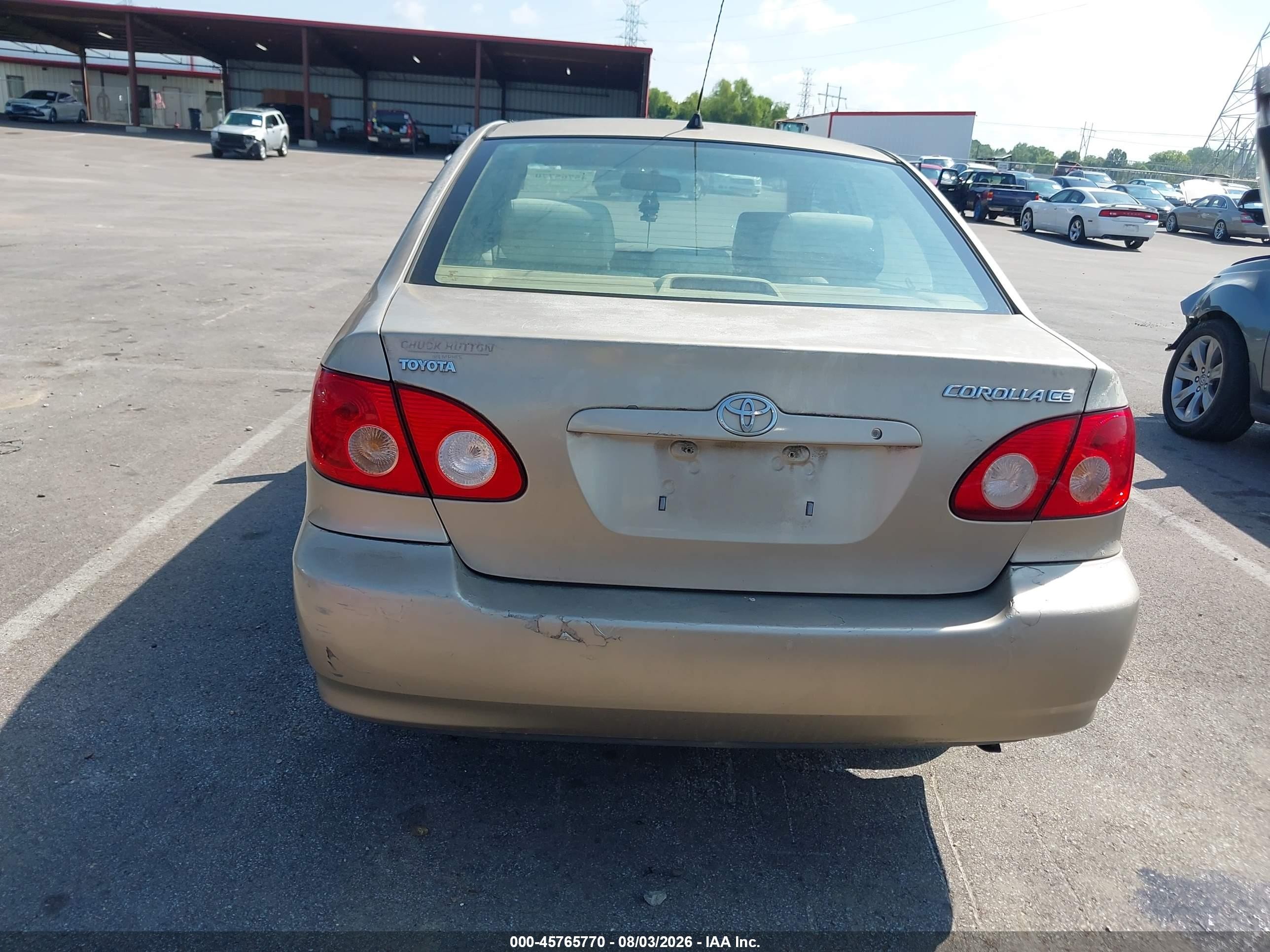 2006 Toyota Corolla Ce Tan vin: 1NXBR32E56Z683142