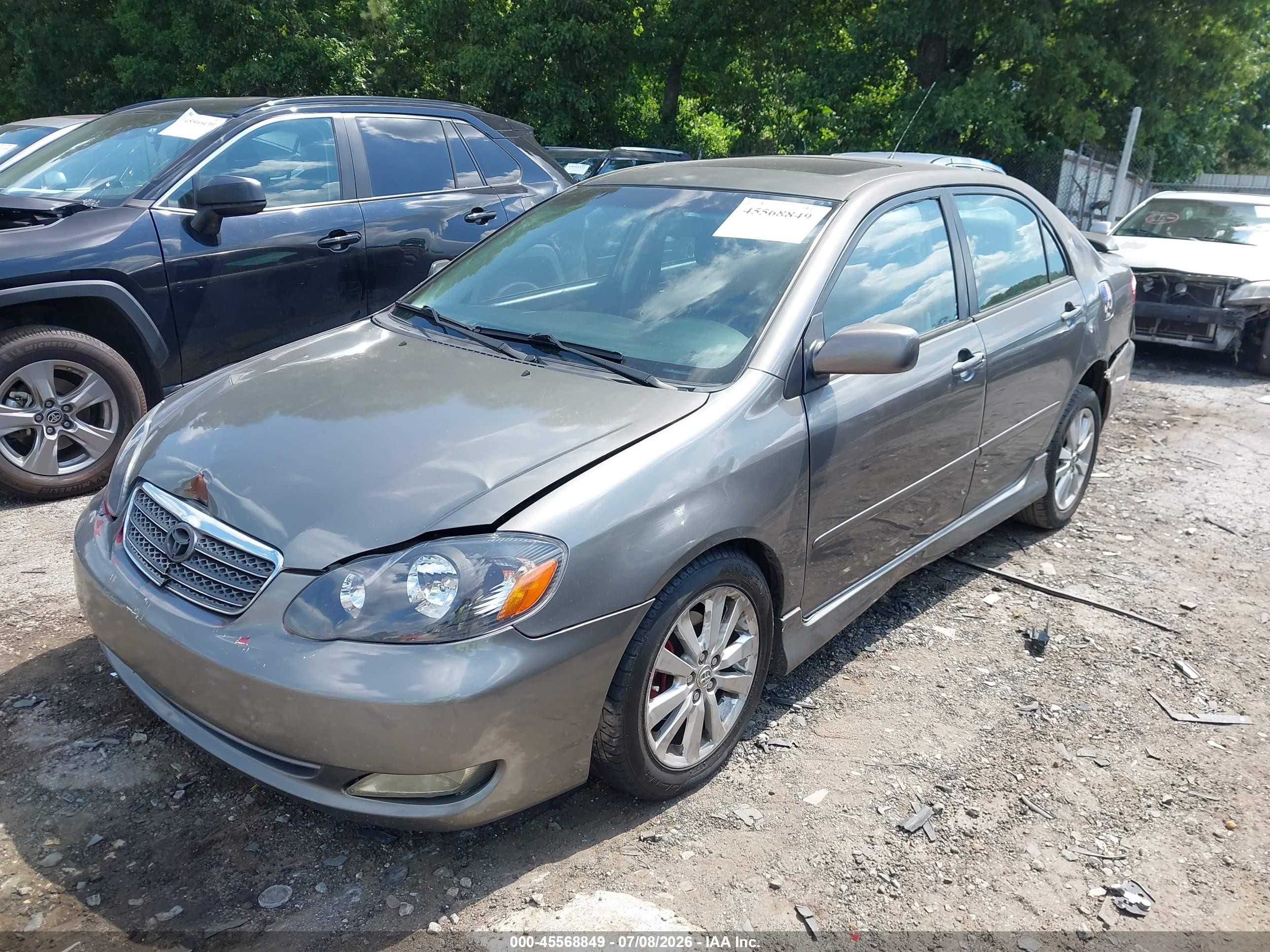 2006 Toyota Corolla S Серый vin: 1NXBR32E56Z726152