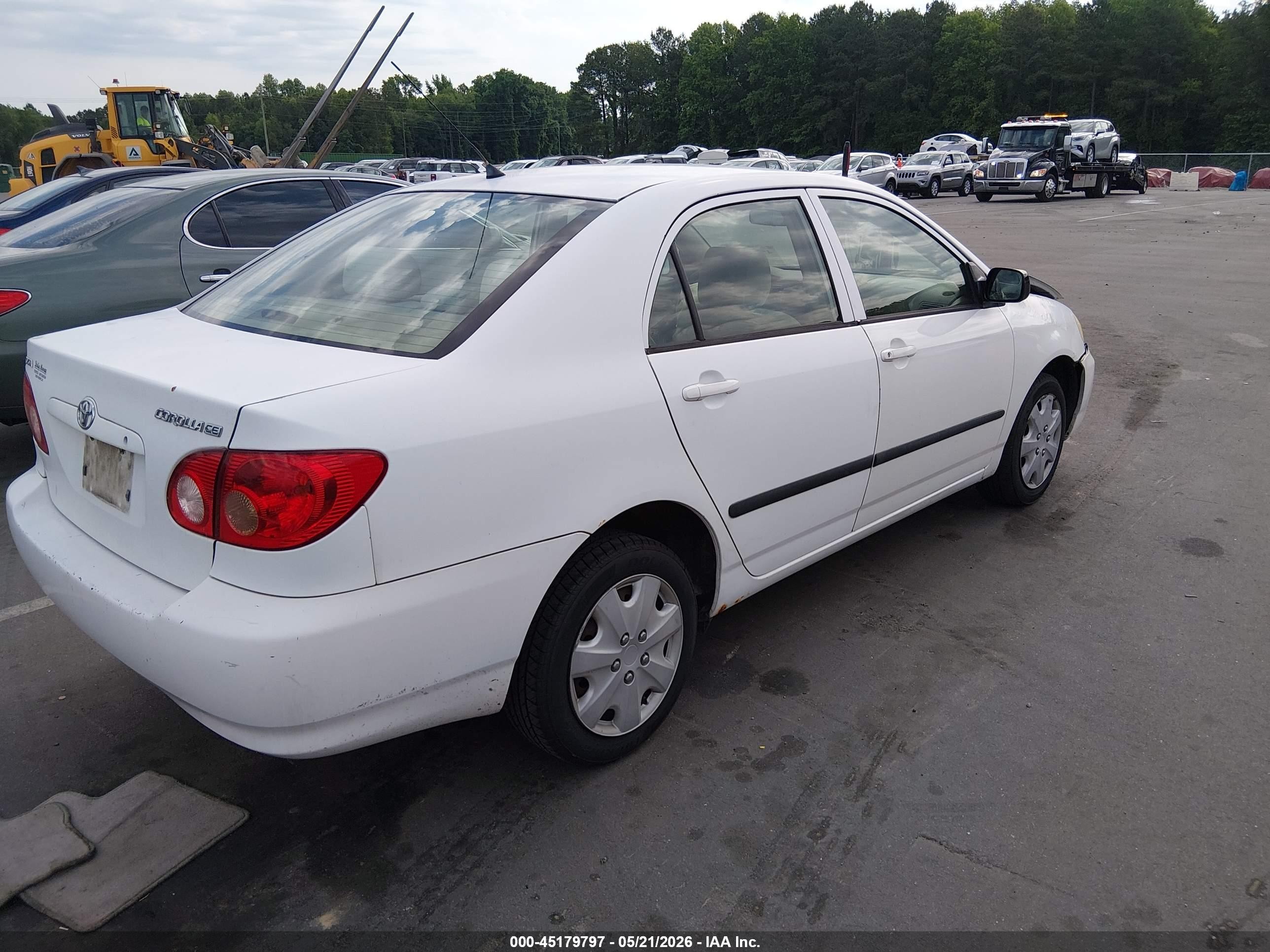 2006 Toyota Corolla Ce Белый vin: 1NXBR32E56Z749978