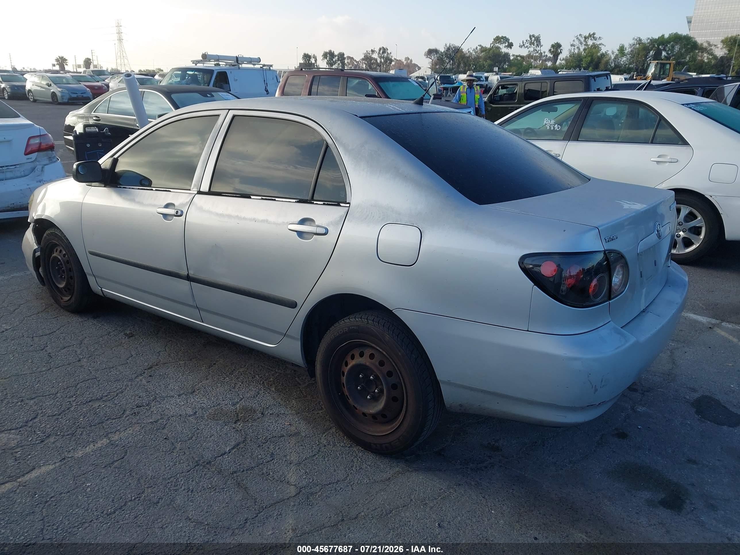 2007 Toyota Corolla Ce Silver vin: 1NXBR32E57Z796476