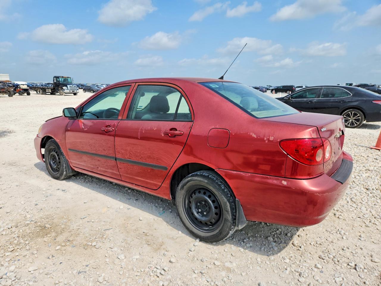 2007 Toyota Corolla Ce Red vin: 1NXBR32E57Z843425