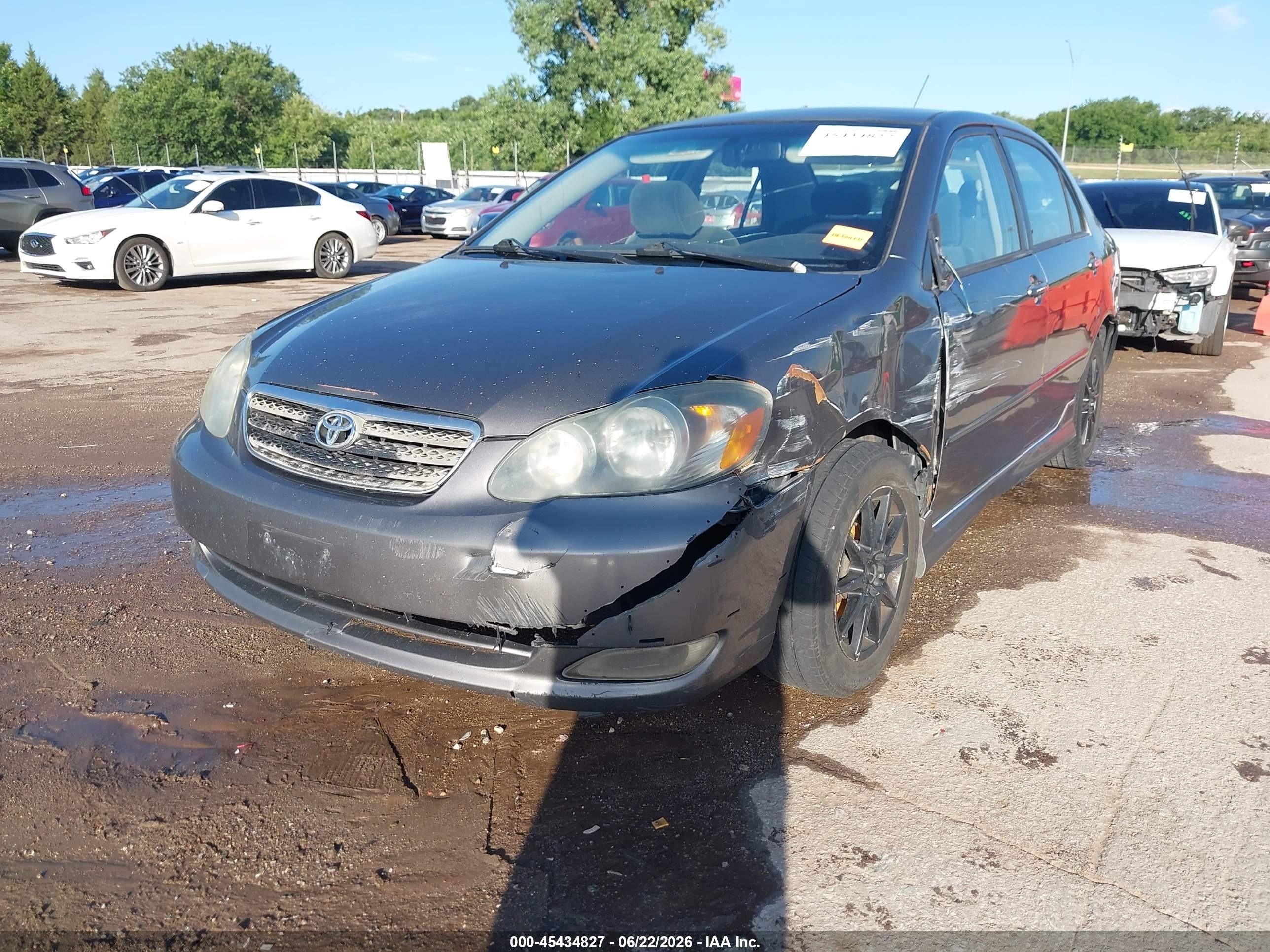 2007 Toyota Corolla S Серый vin: 1NXBR32E57Z843795