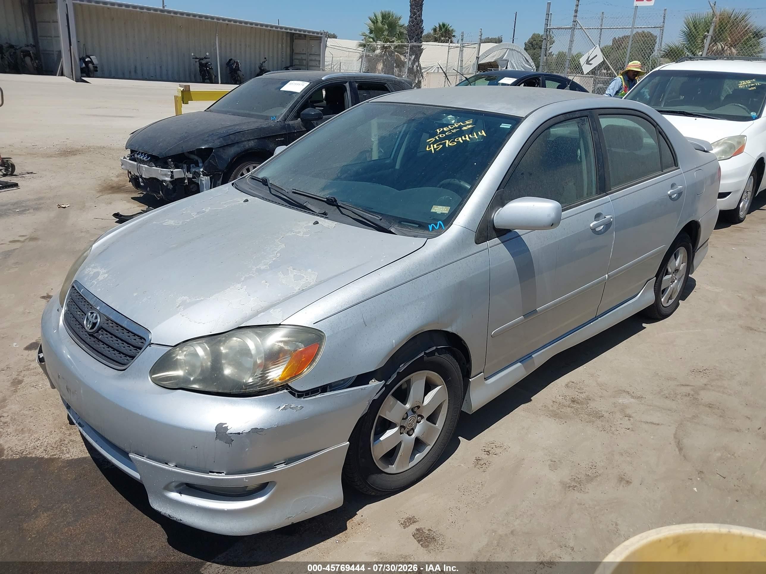 2007 Toyota Corolla S Серебряный vin: 1NXBR32E57Z908631